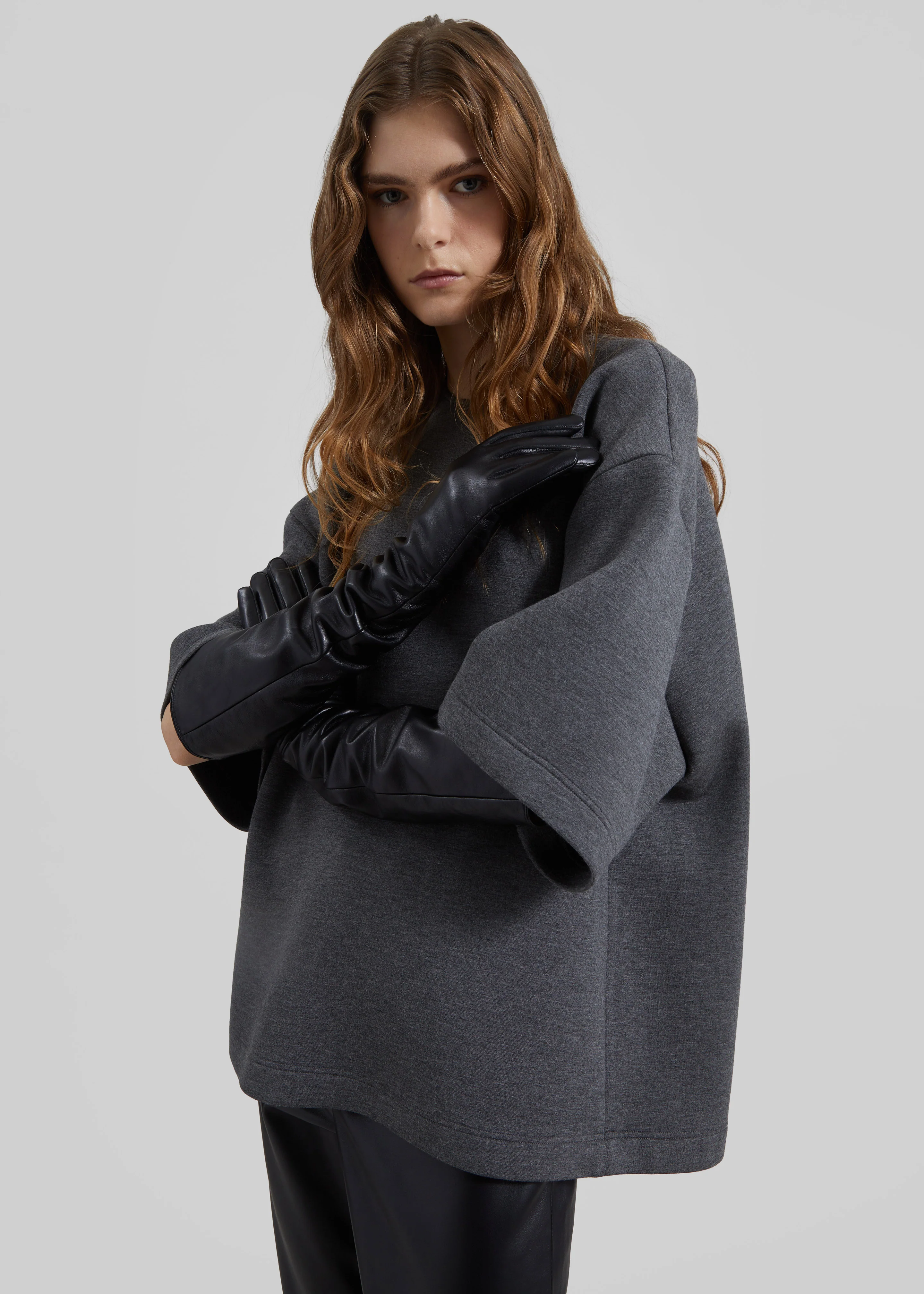 Delancey Neoprene Tee - Dark Grey - Image 4