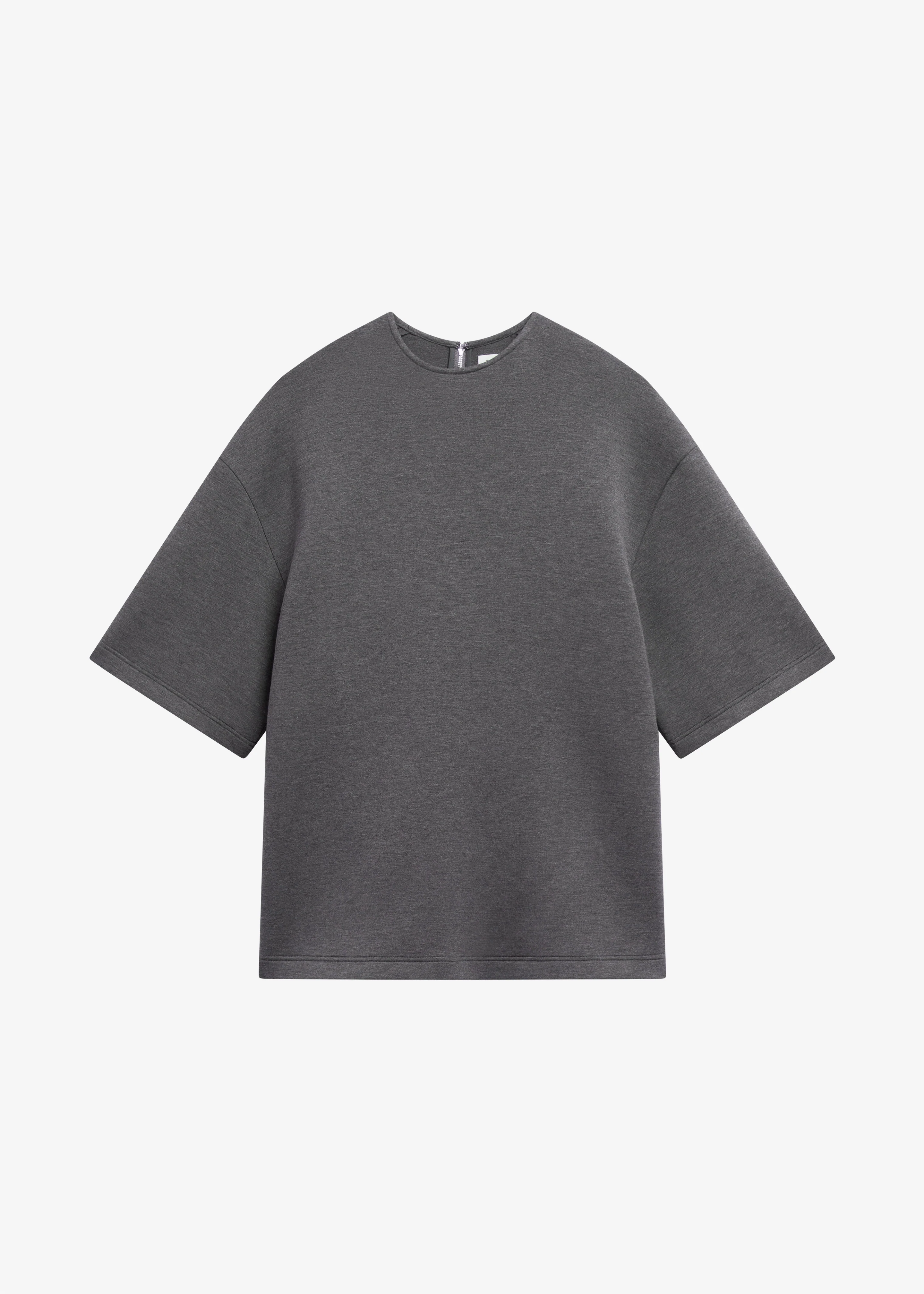 Delancey Neoprene Tee - Dark Grey - Image 7