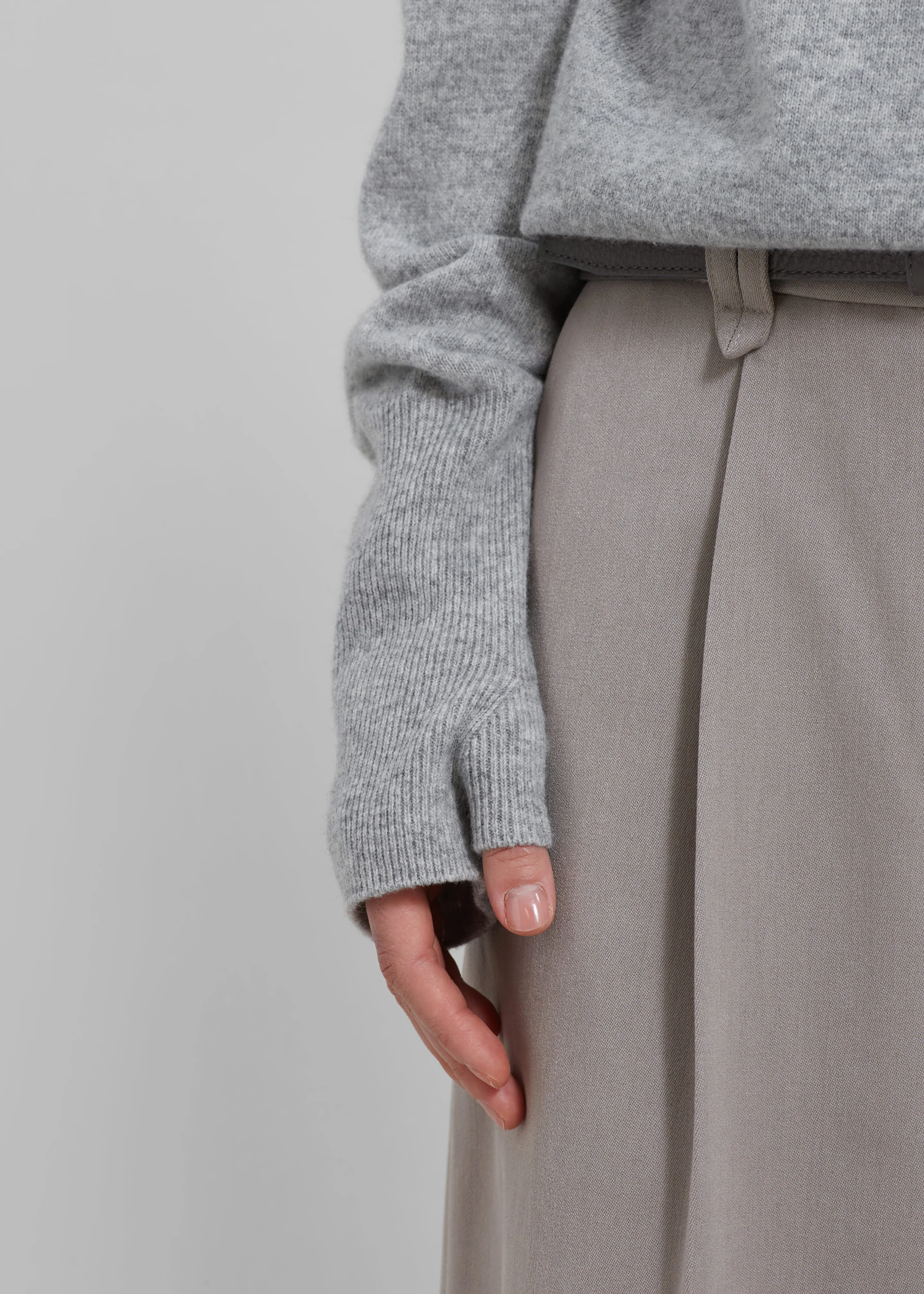 Delia Wool Turtleneck - Grey - Image 6
