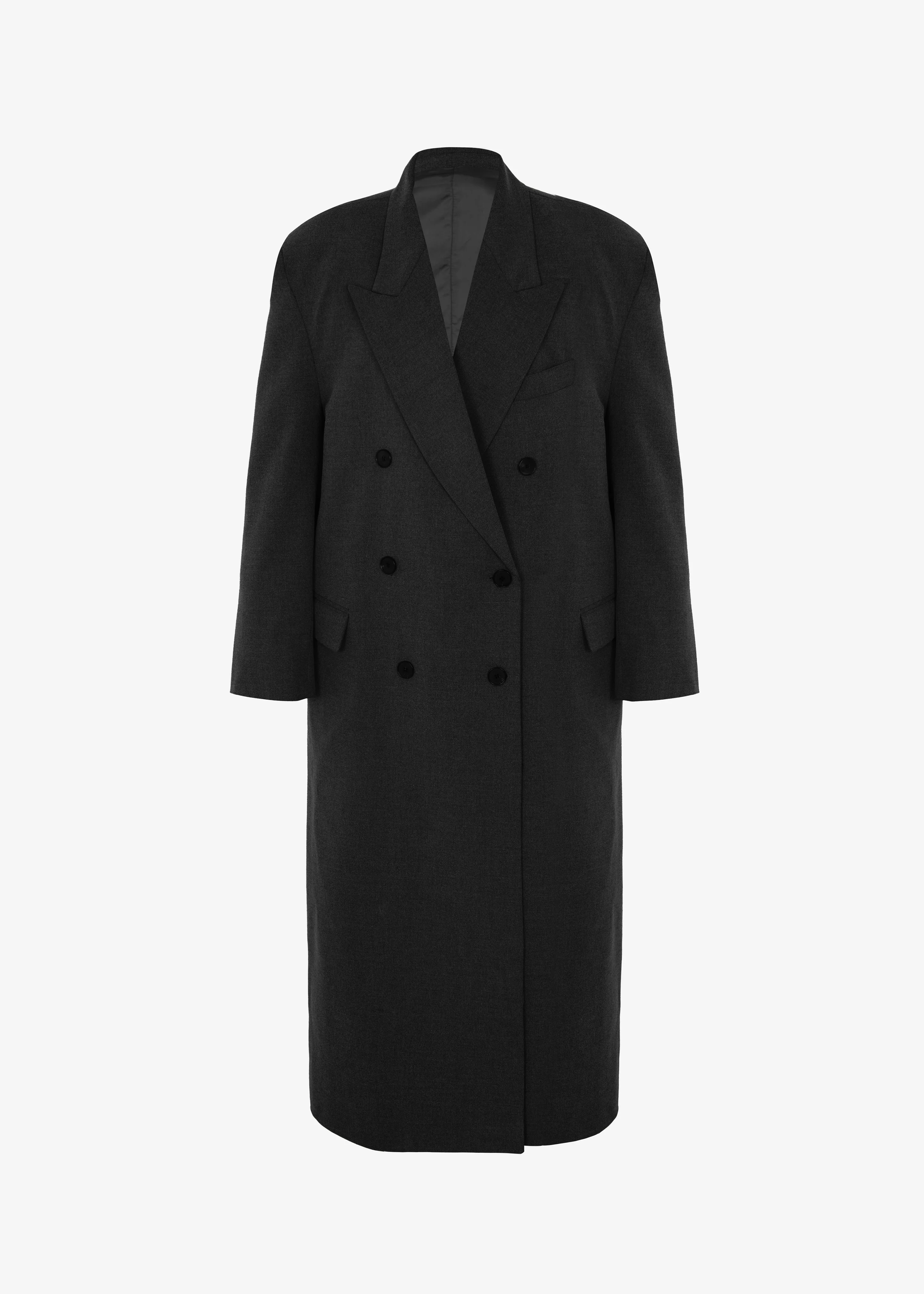 Delphina Long Coat - Black - Image 5