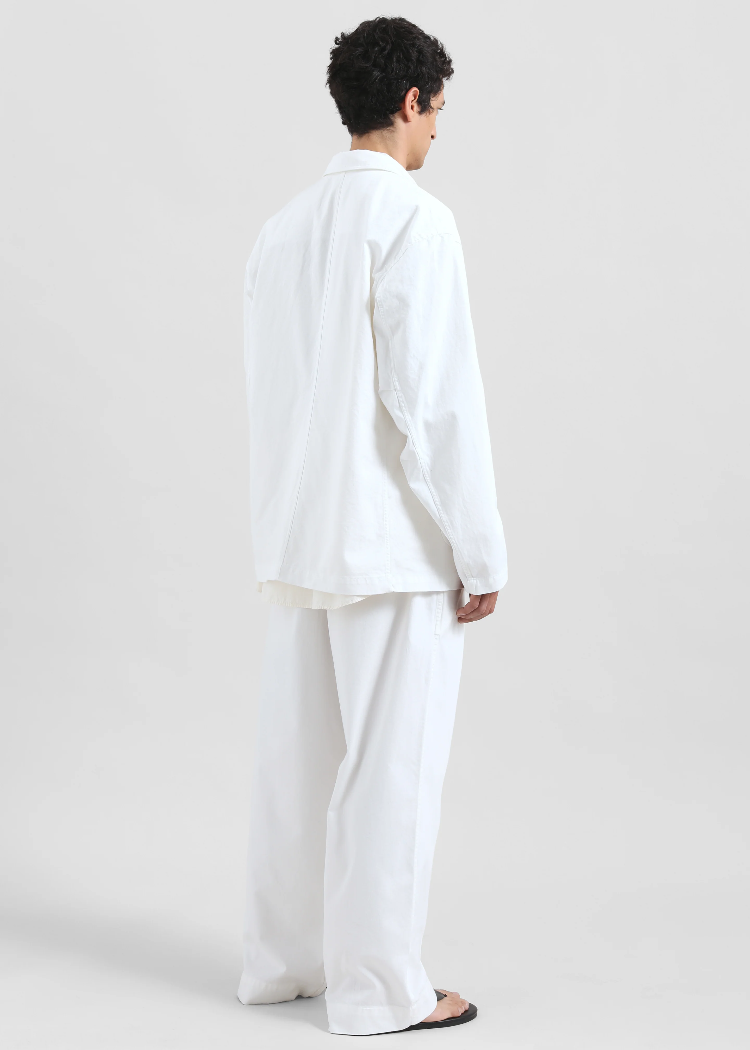 Denaye Cotton Blazer - White - Image 8