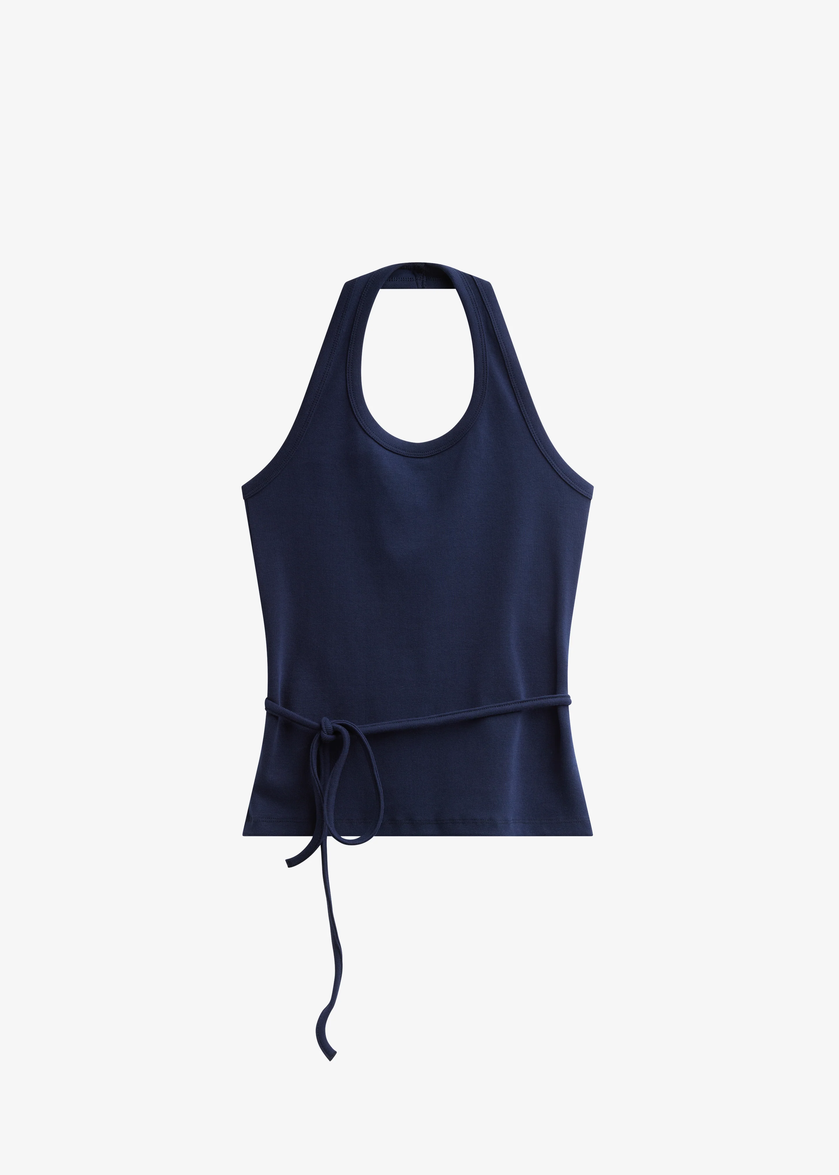 Denia Halter Tie Top - Navy - Image 8