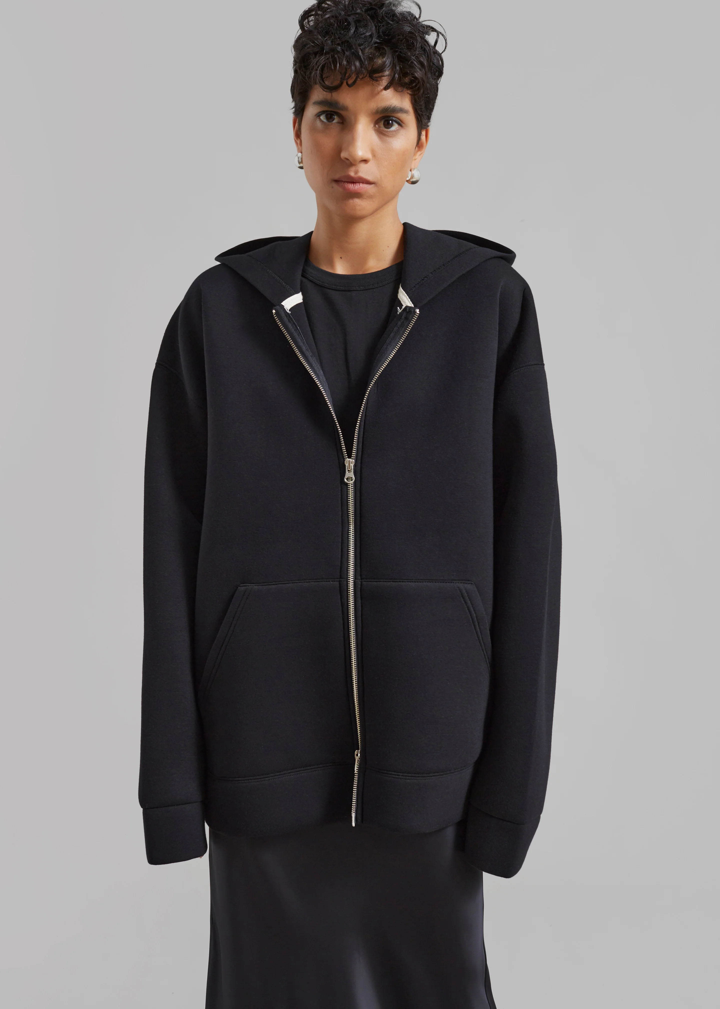 Denton Oversized Hoodie - Black - Image 4