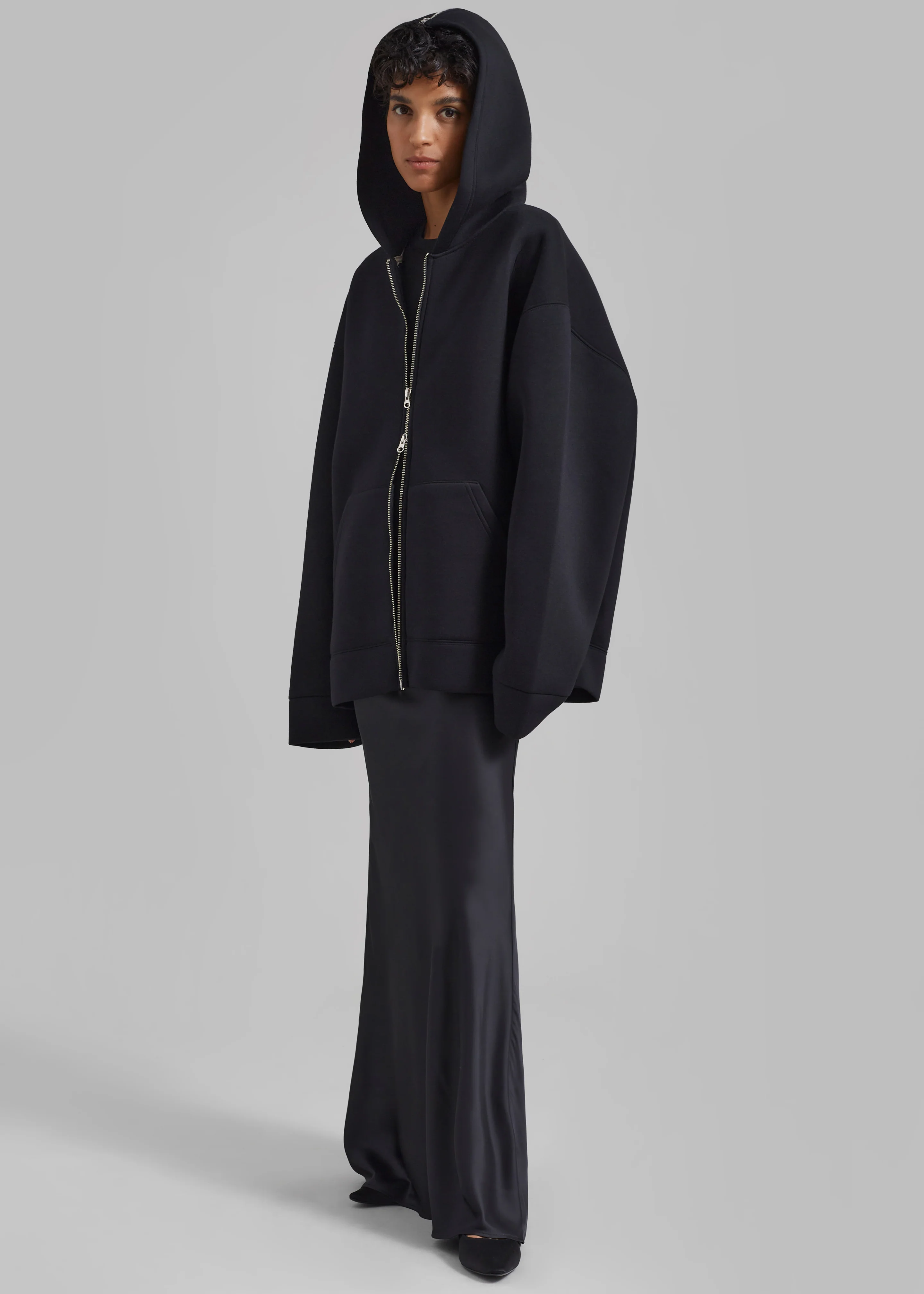 Denton Oversized Hoodie - Black - Image 7