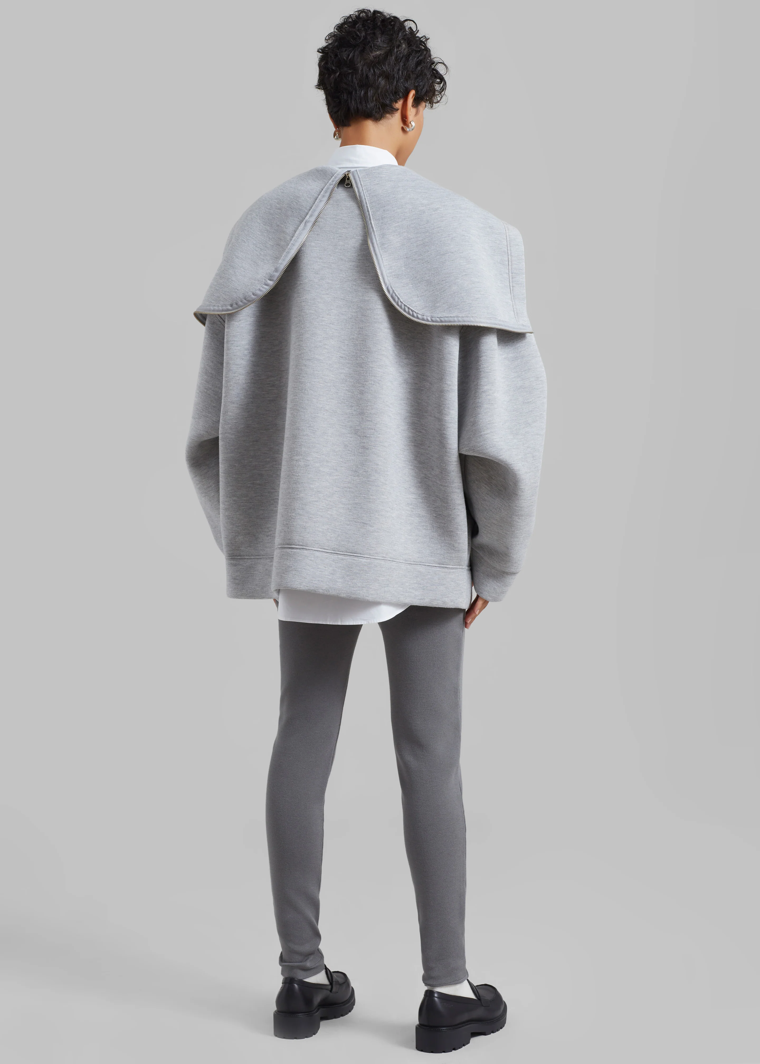 Denton Oversized Hoodie - Grey - Image 9
