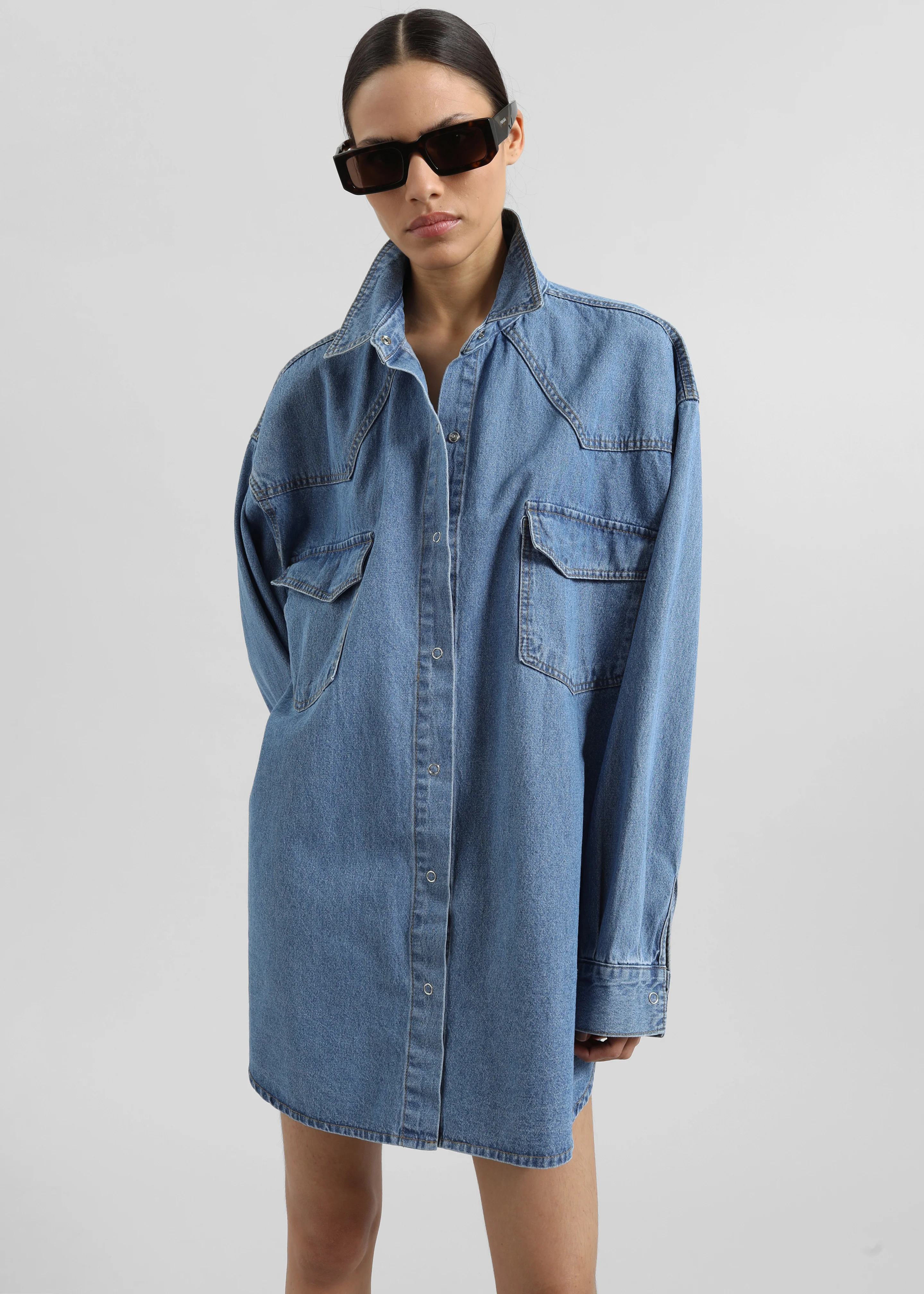 Desona Denim Shirt - Medium Wash - Image 4