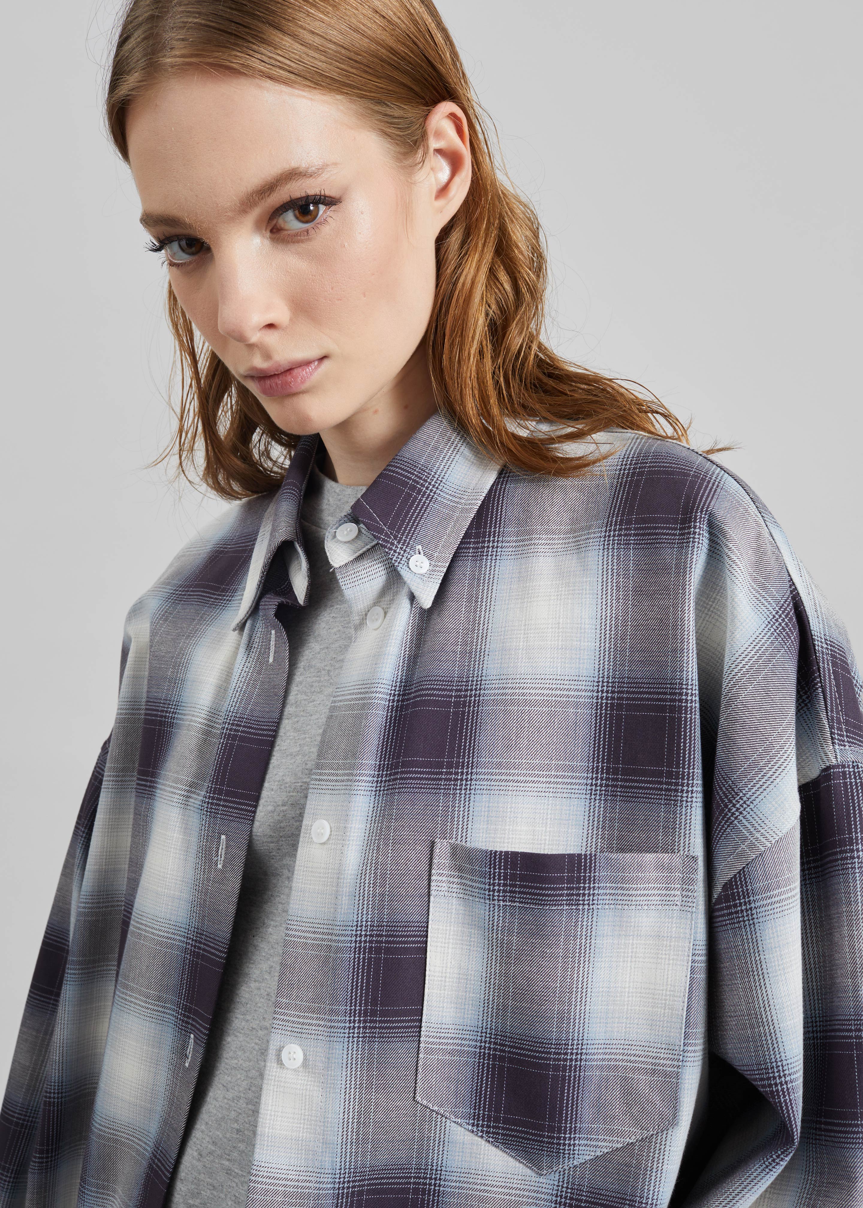 Devv Shirt - Checked Blue - Image 3