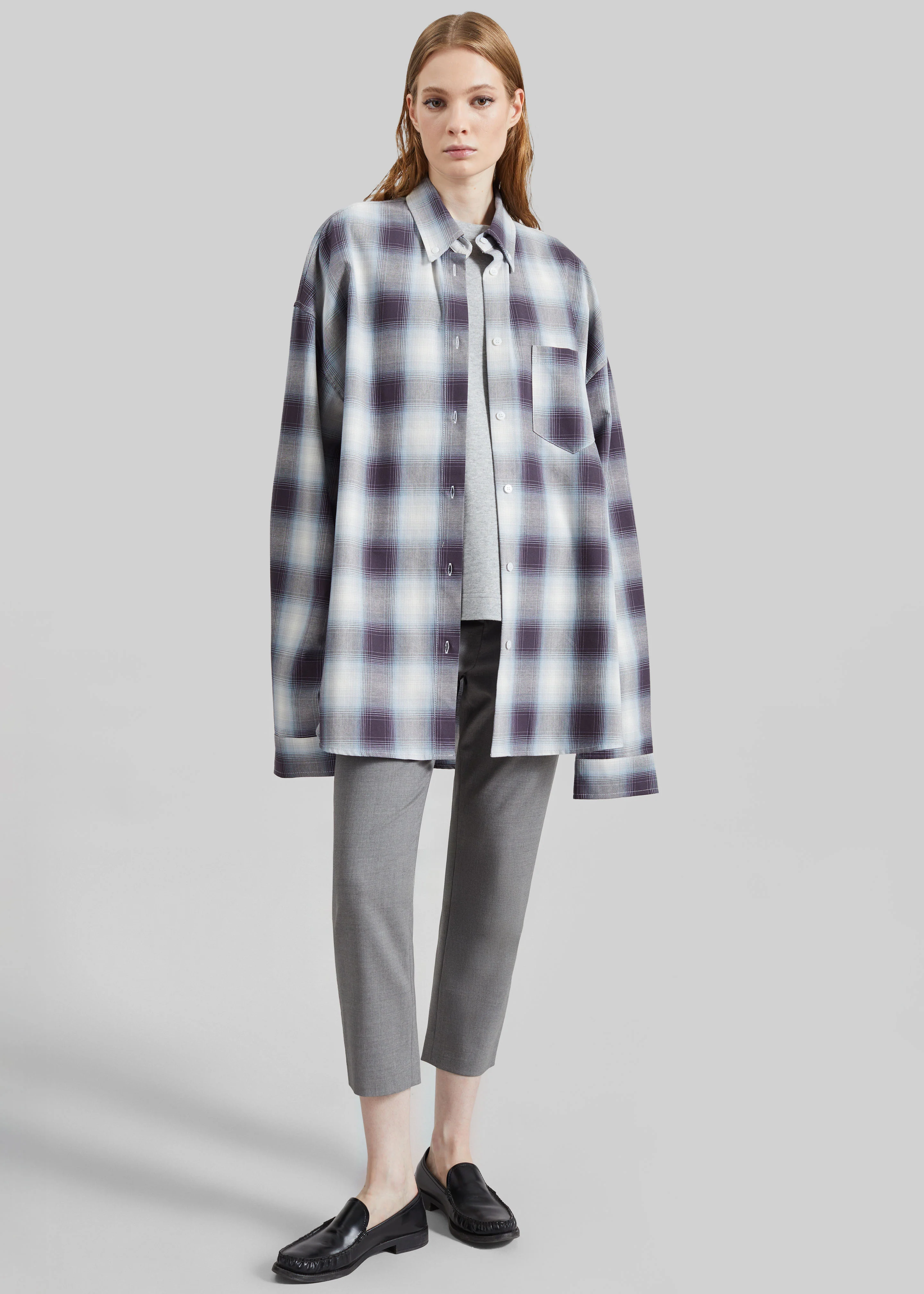 Devv Shirt - Checked Blue - Image 4