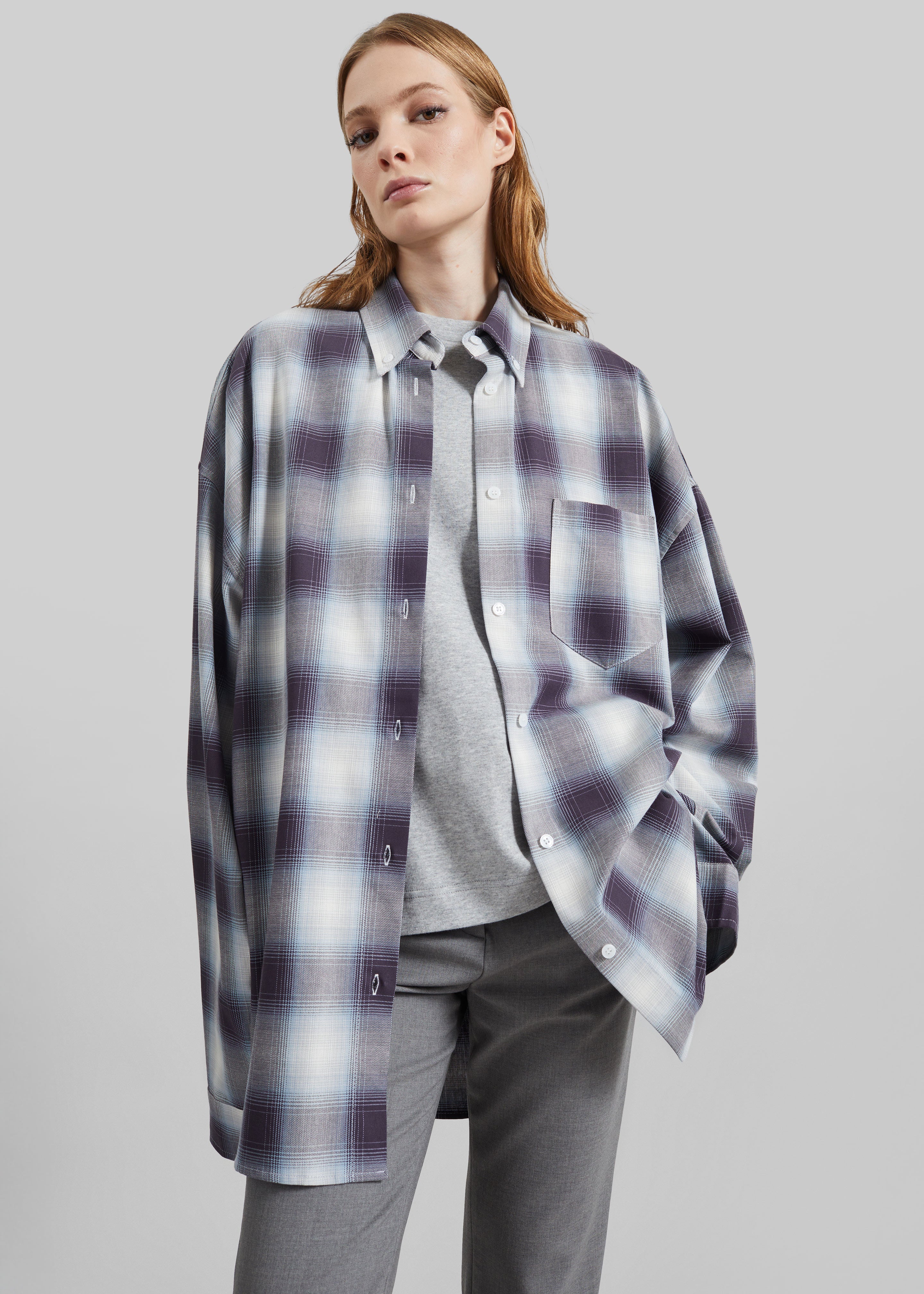 Devv Shirt - Checked Blue - Image 5