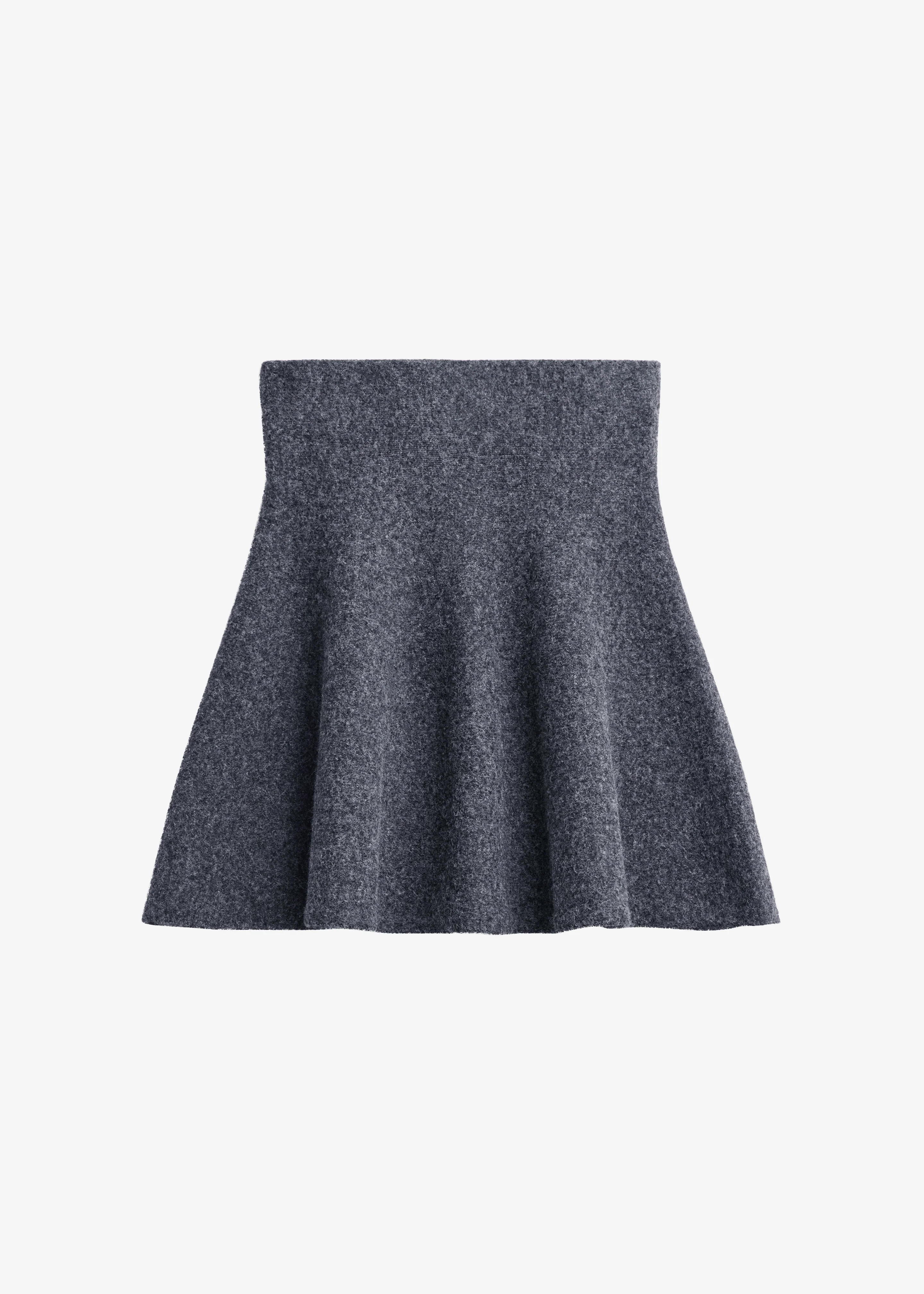 Dienne Knit Mini Skirt - Grey - Image 8