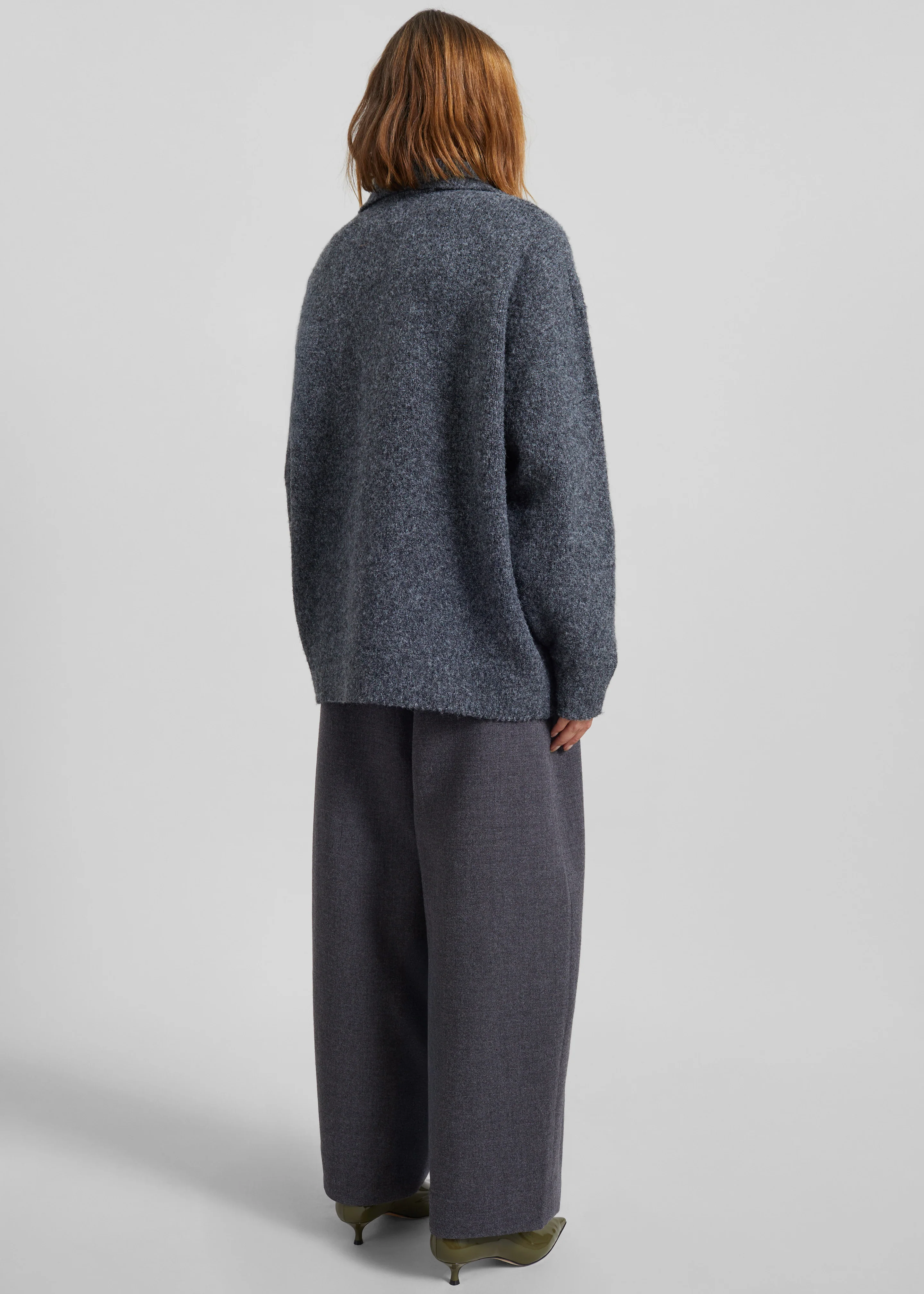 Dienne Polo Sweater - Grey - Image 10
