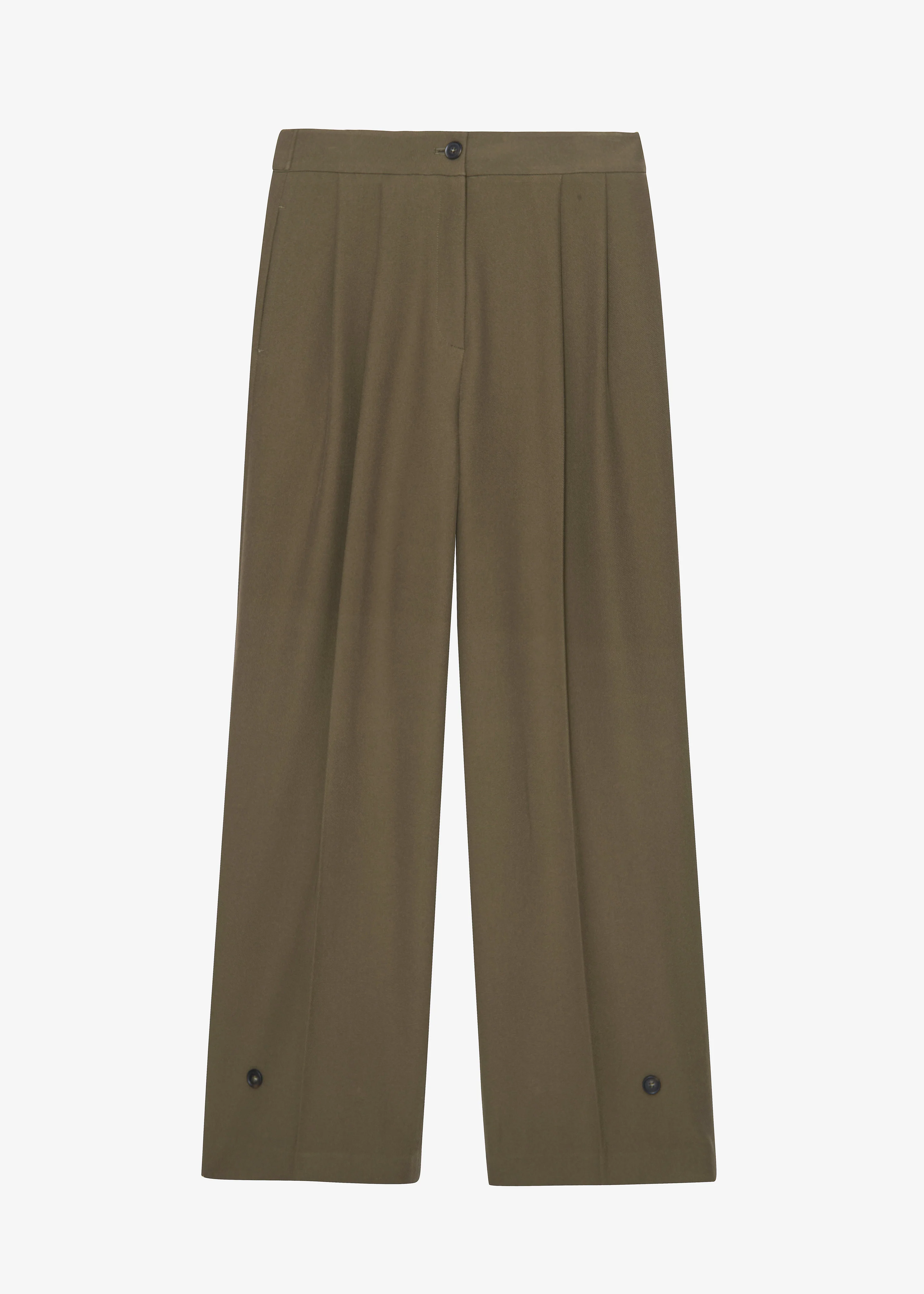 Dina Pleated Trousers - Khaki - Image 16