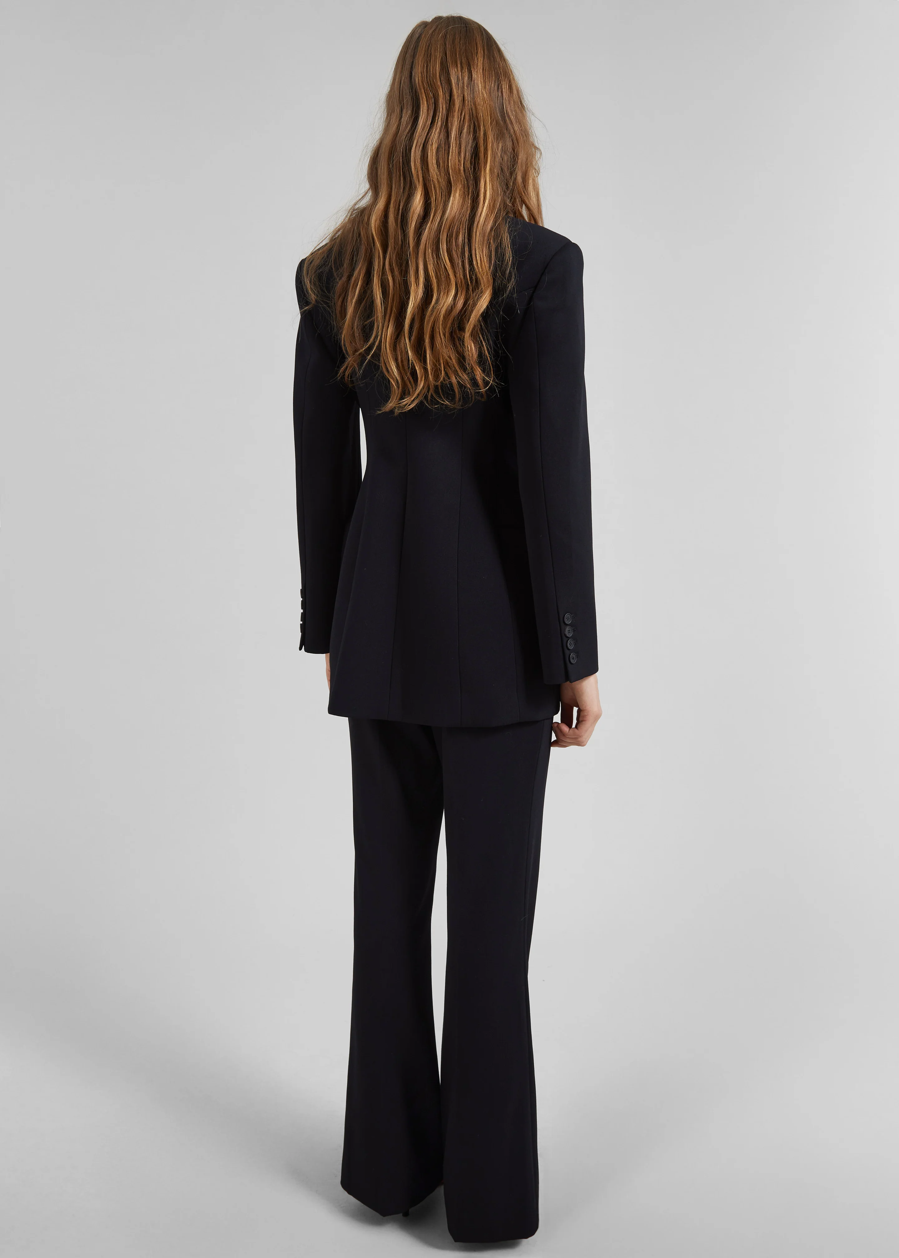 Dorotea Hourglass Smoking Blazer - Black - Image 7