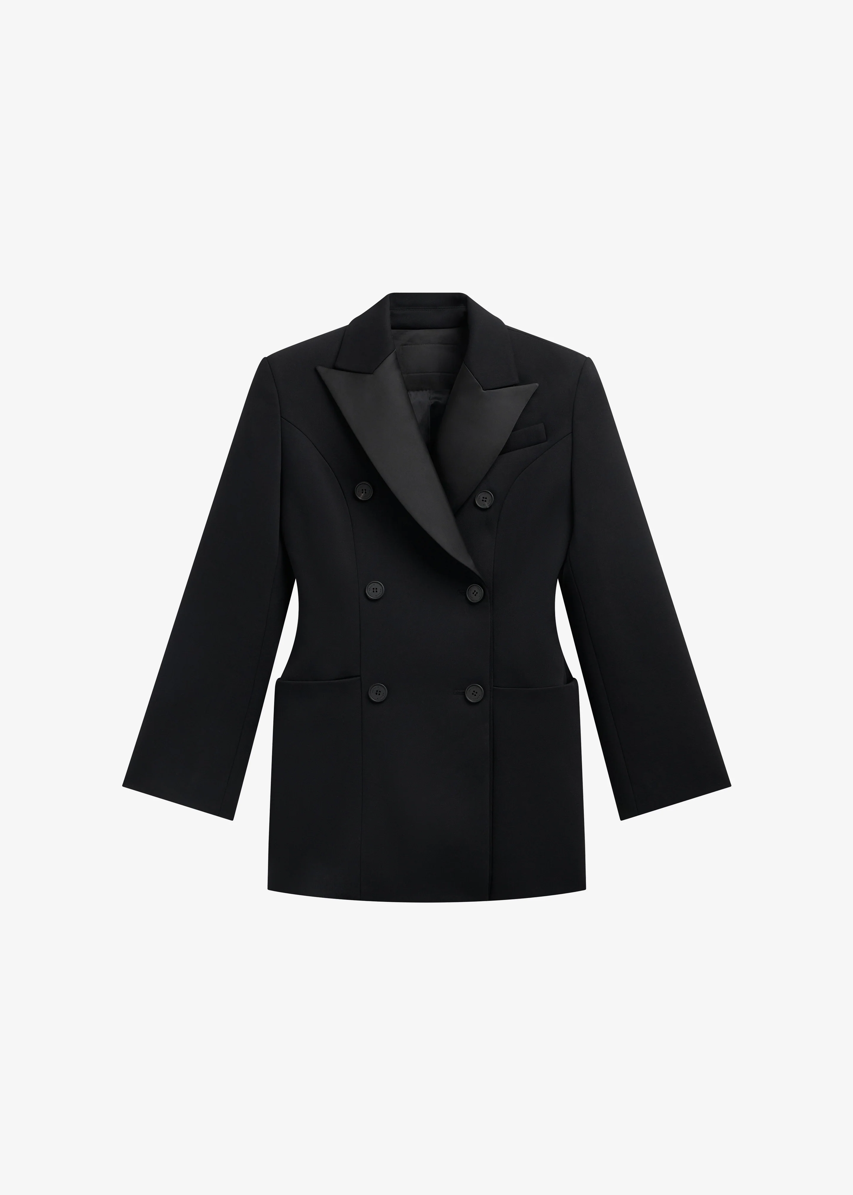 Dorotea Hourglass Smoking Blazer - Black - Image 8