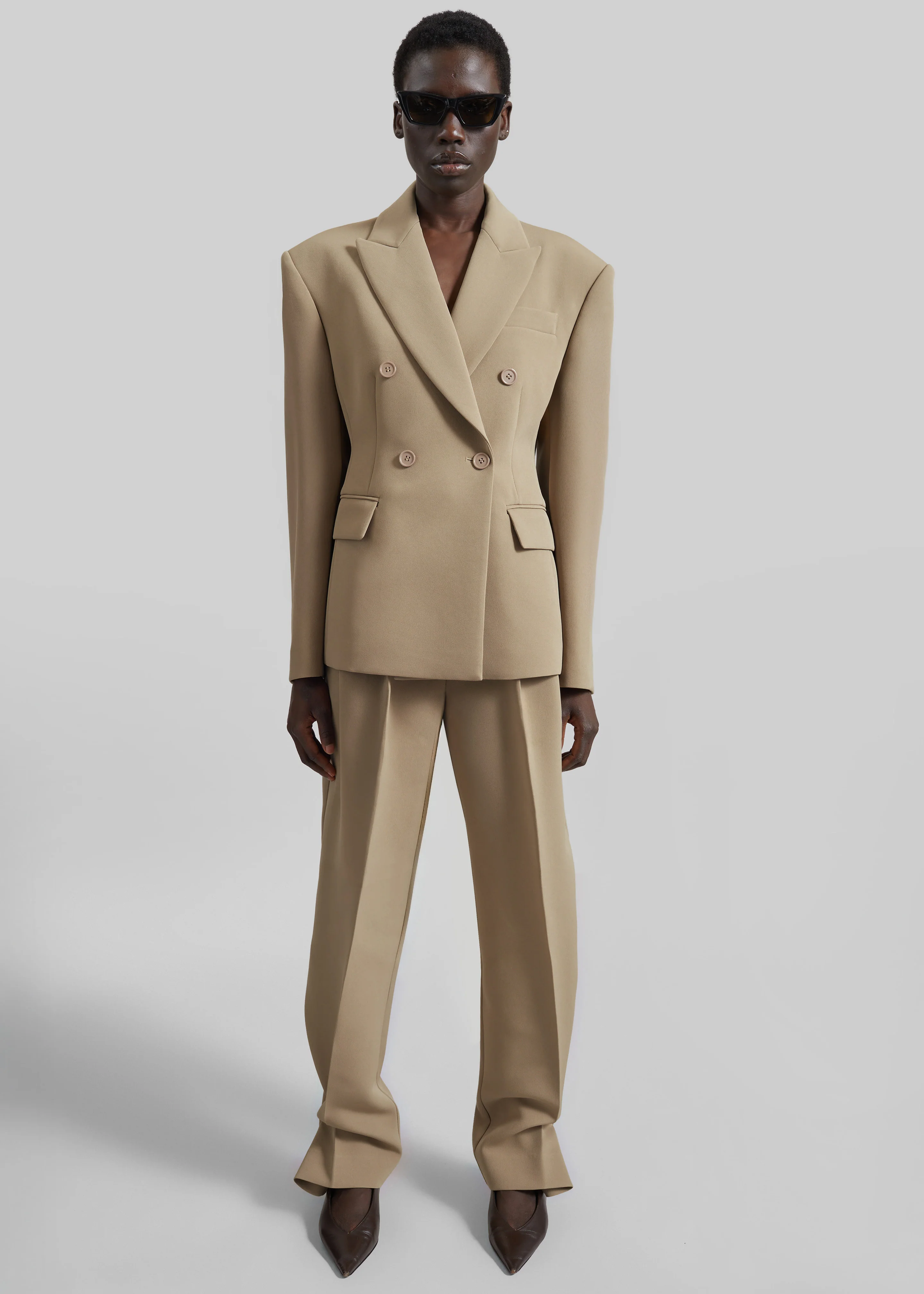 Doyer Cinched Blazer - Beige - Image 6