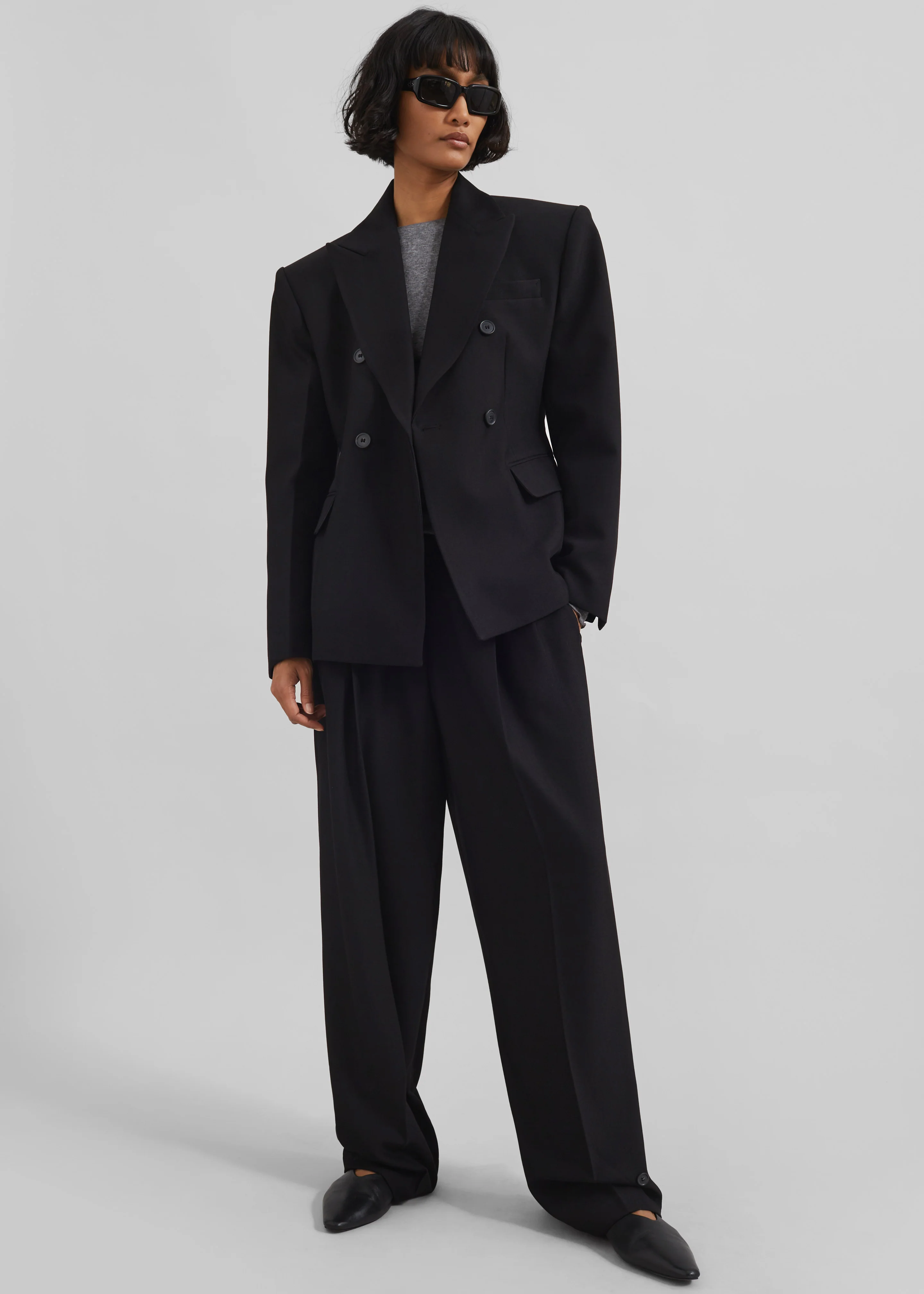 Doyer Cinched Blazer - Black - Image 4