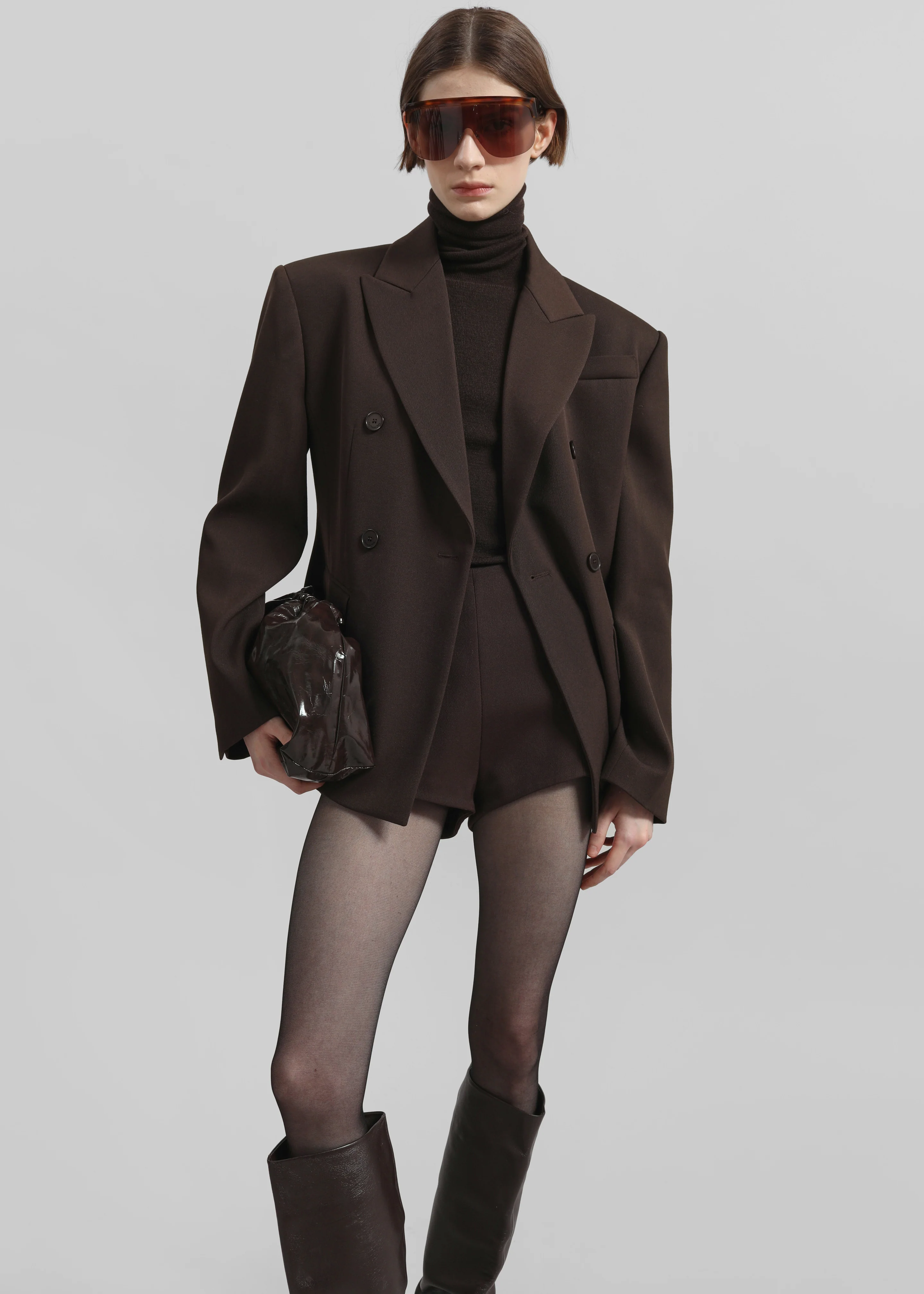 Doyer Cinched Blazer - Brown