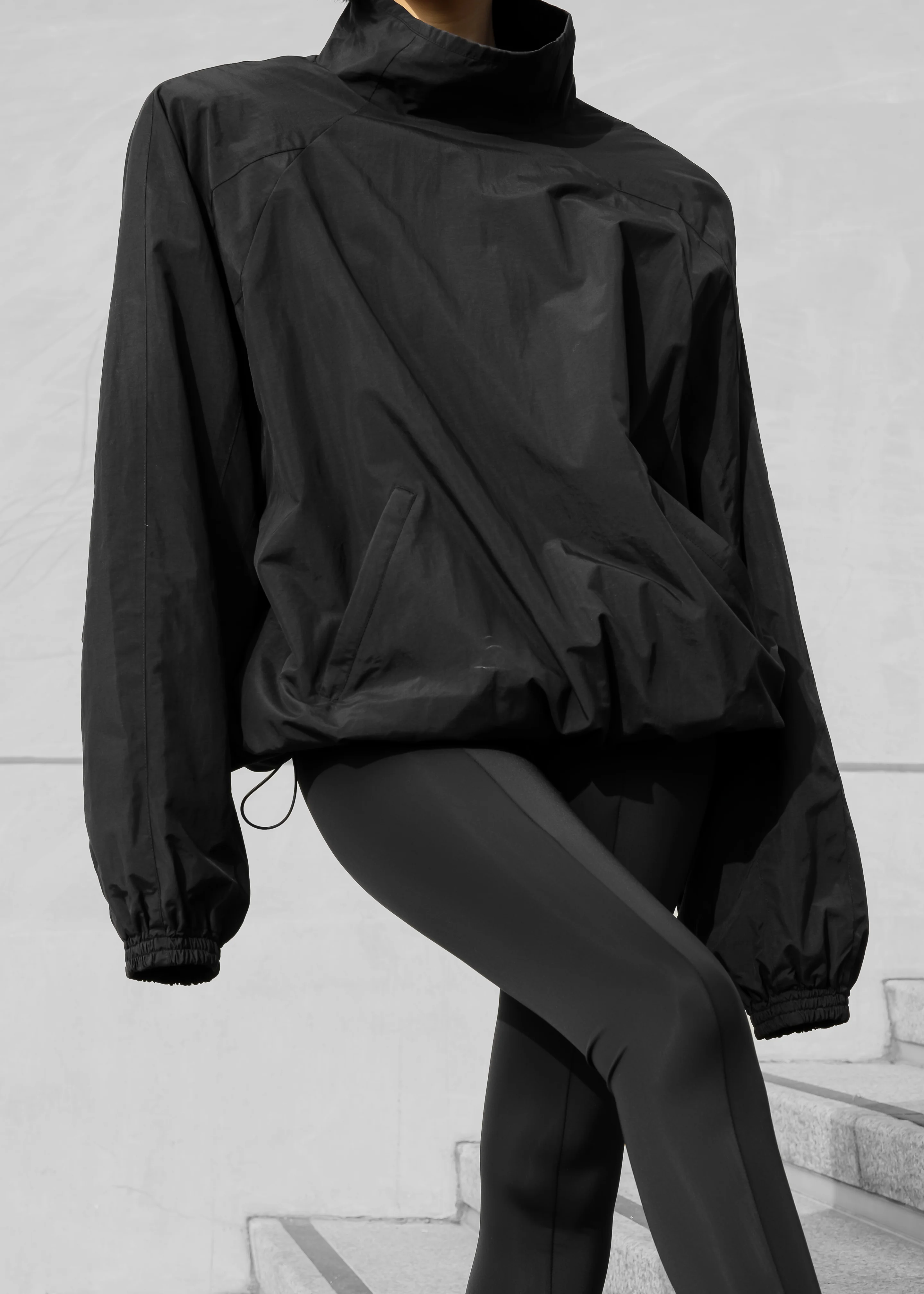 Doyle Mockneck Anorak - Black - Image 4