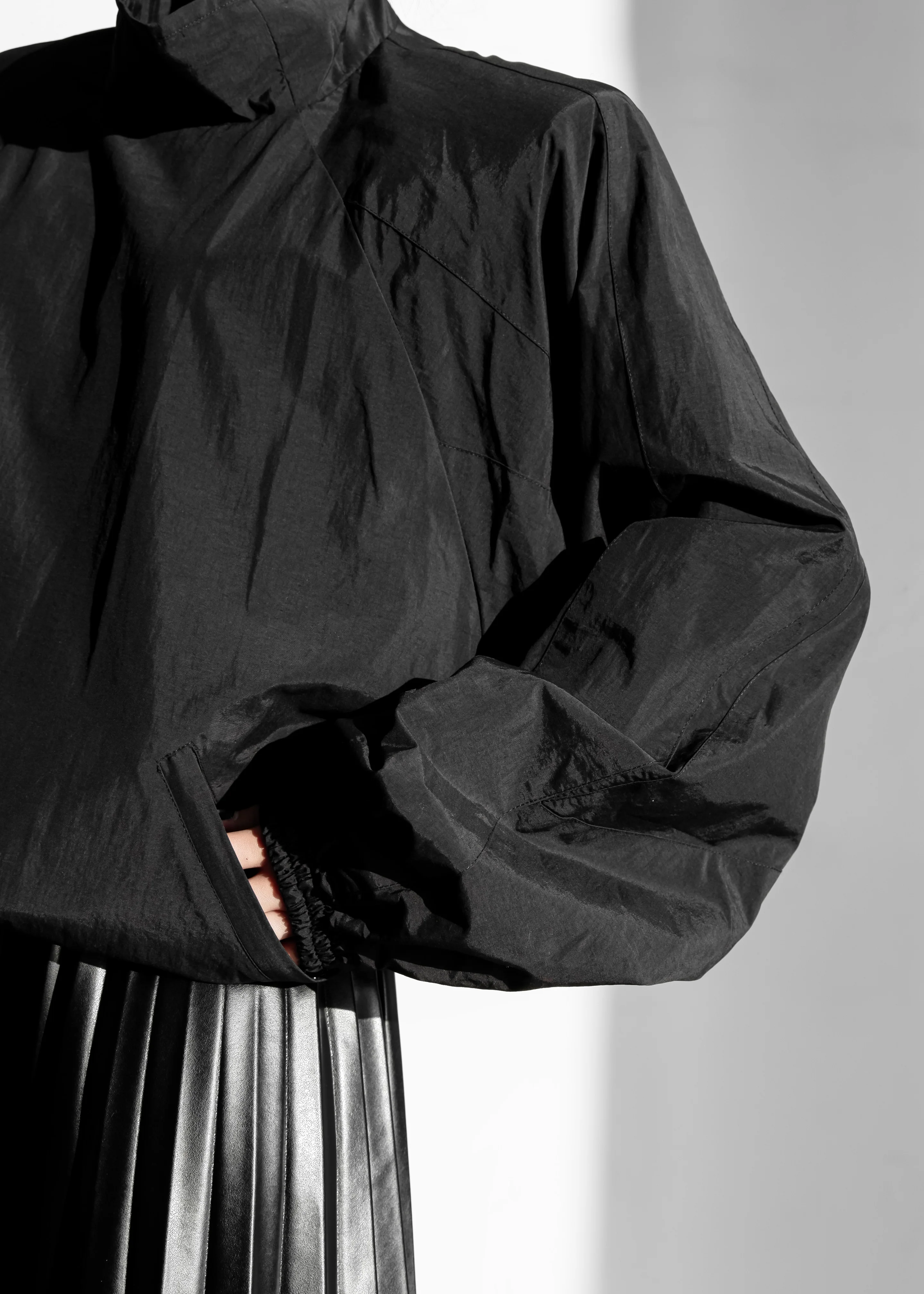 Doyle Mockneck Anorak - Black - Image 6