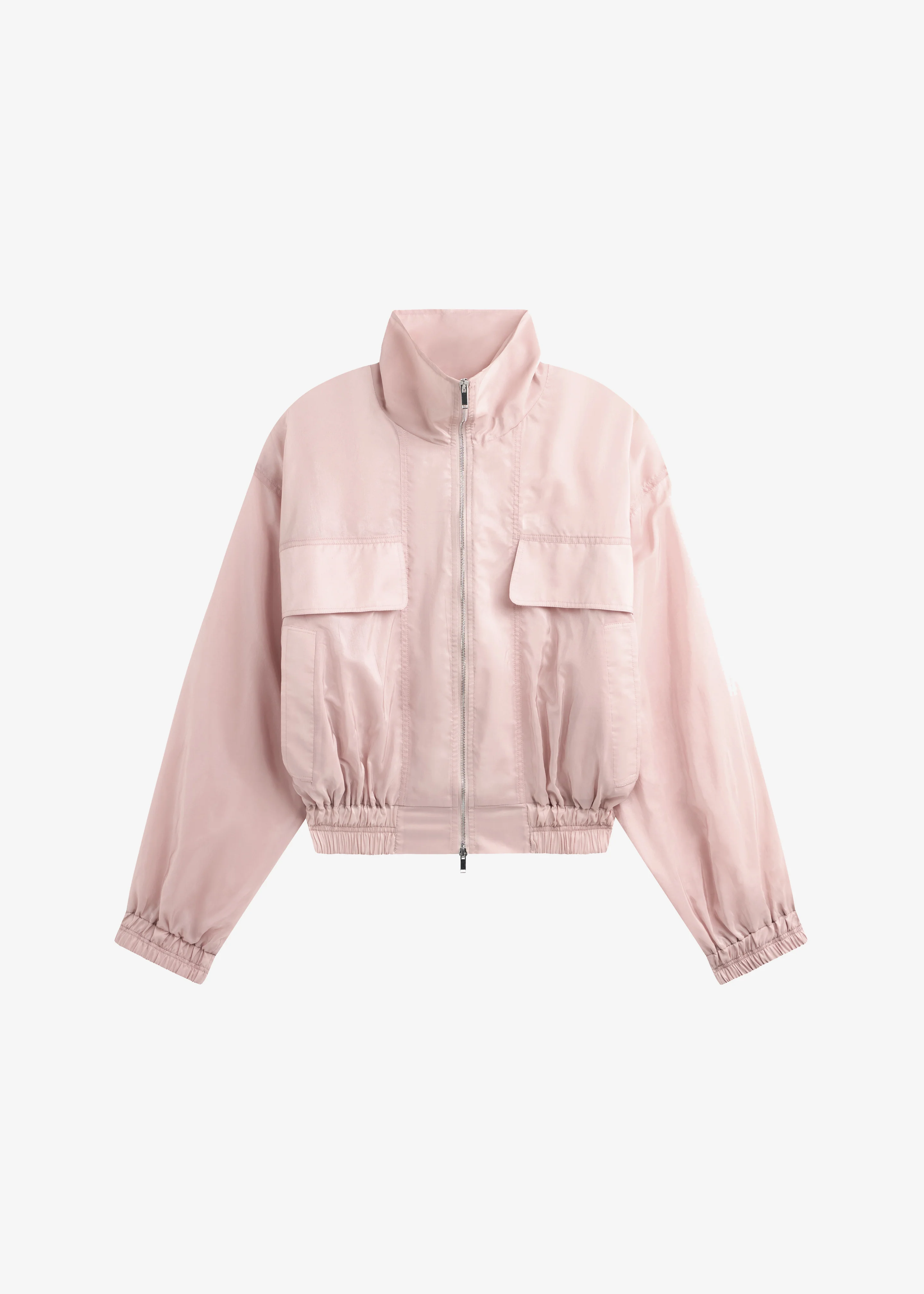 Drea Sheer Bomber Jacket - Faded Pink - Image 10