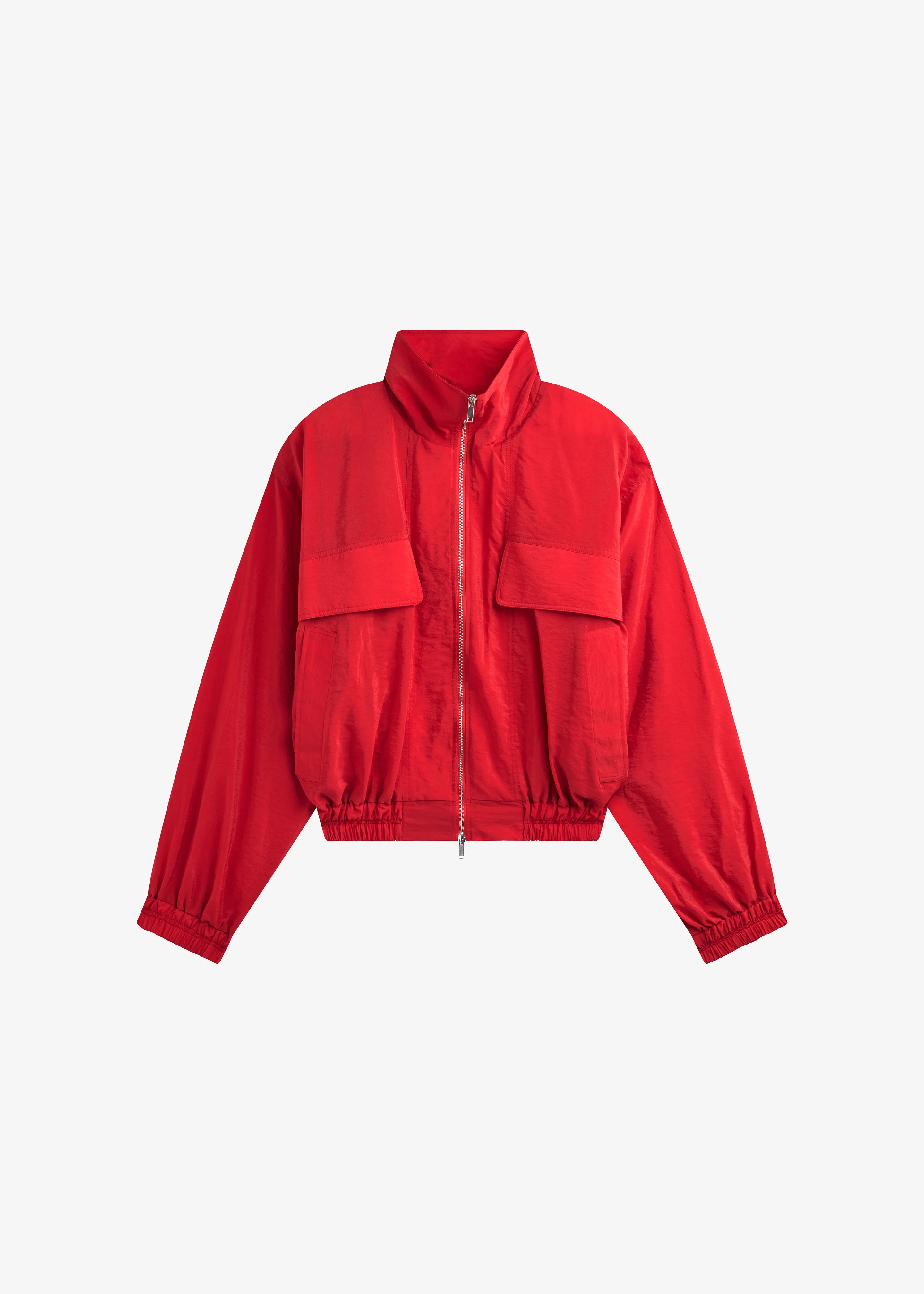 Drea Sheer Bomber Jacket - Red - Image 9