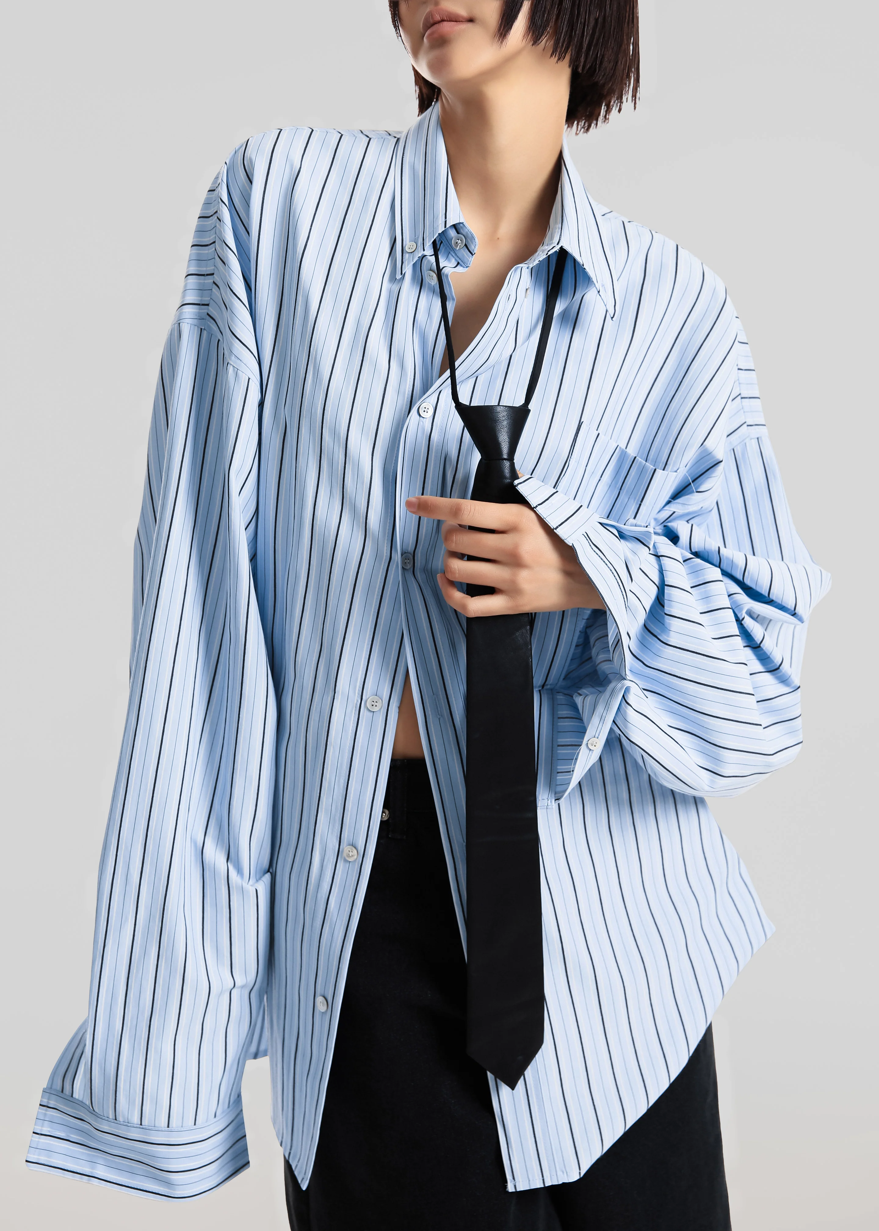Drimna Shirt - Blue Stripe - Image 7