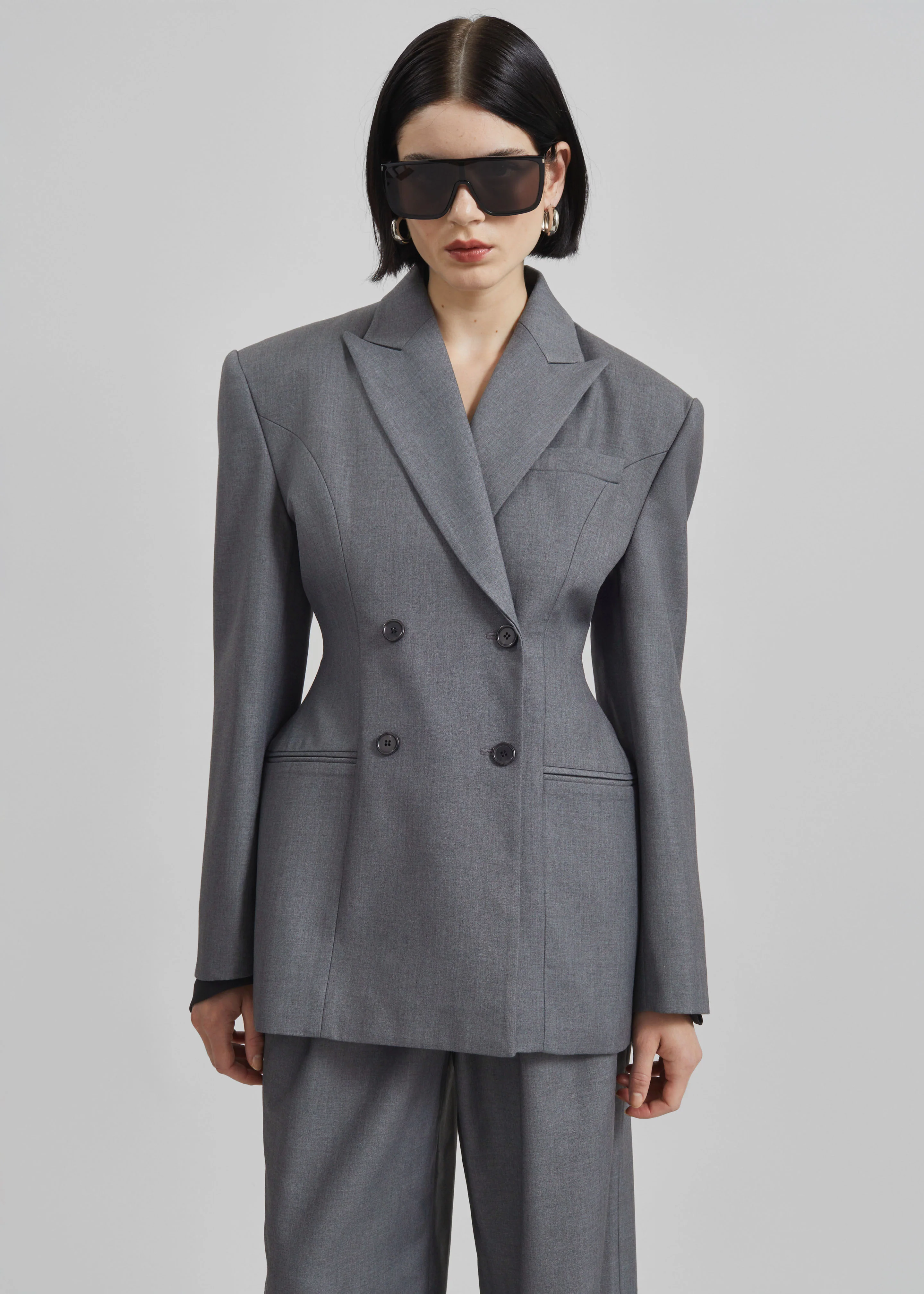 Dulverton Hourglass Blazer - Grey - Image 11