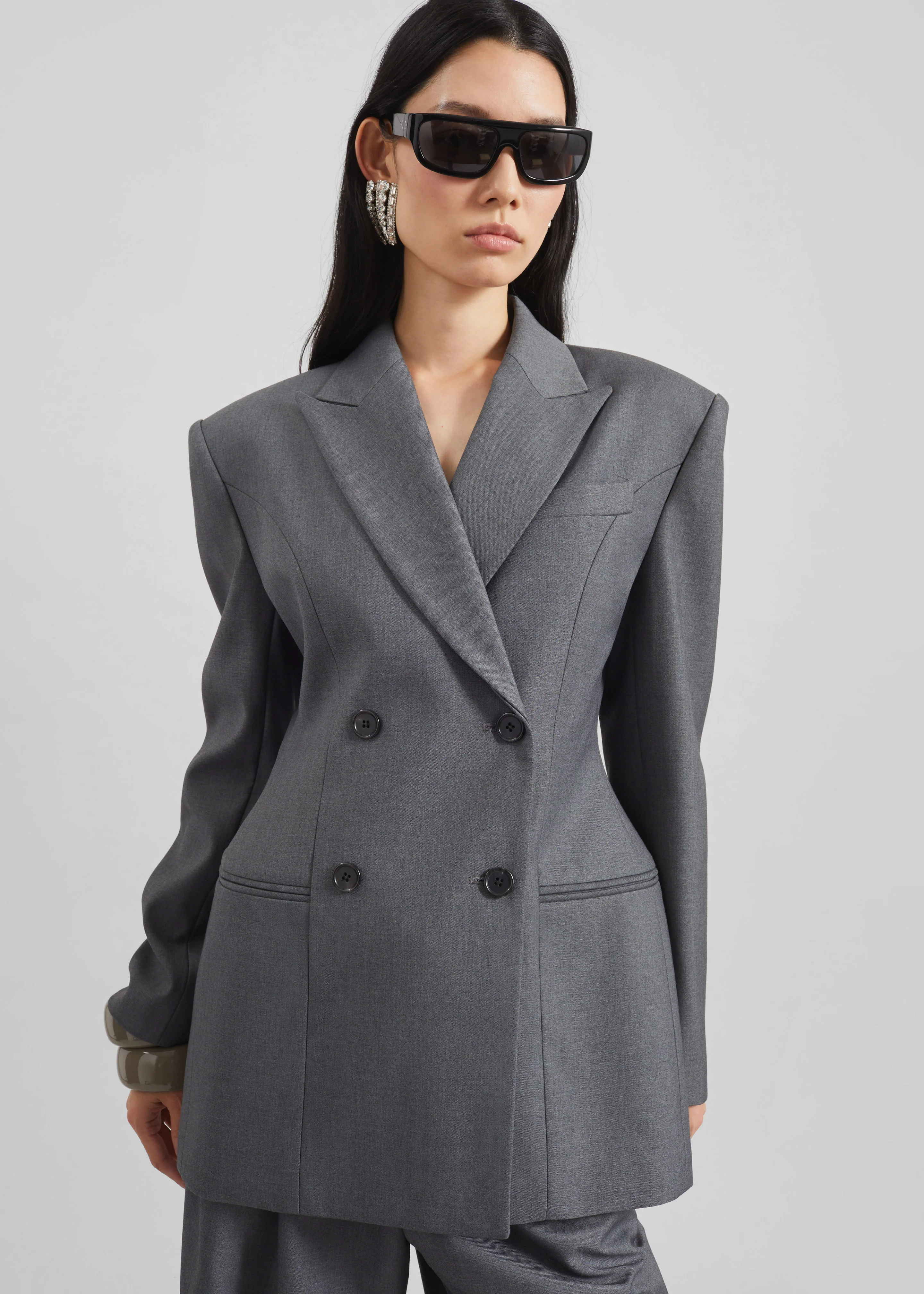 Dulverton Hourglass Blazer - Grey - Image 4