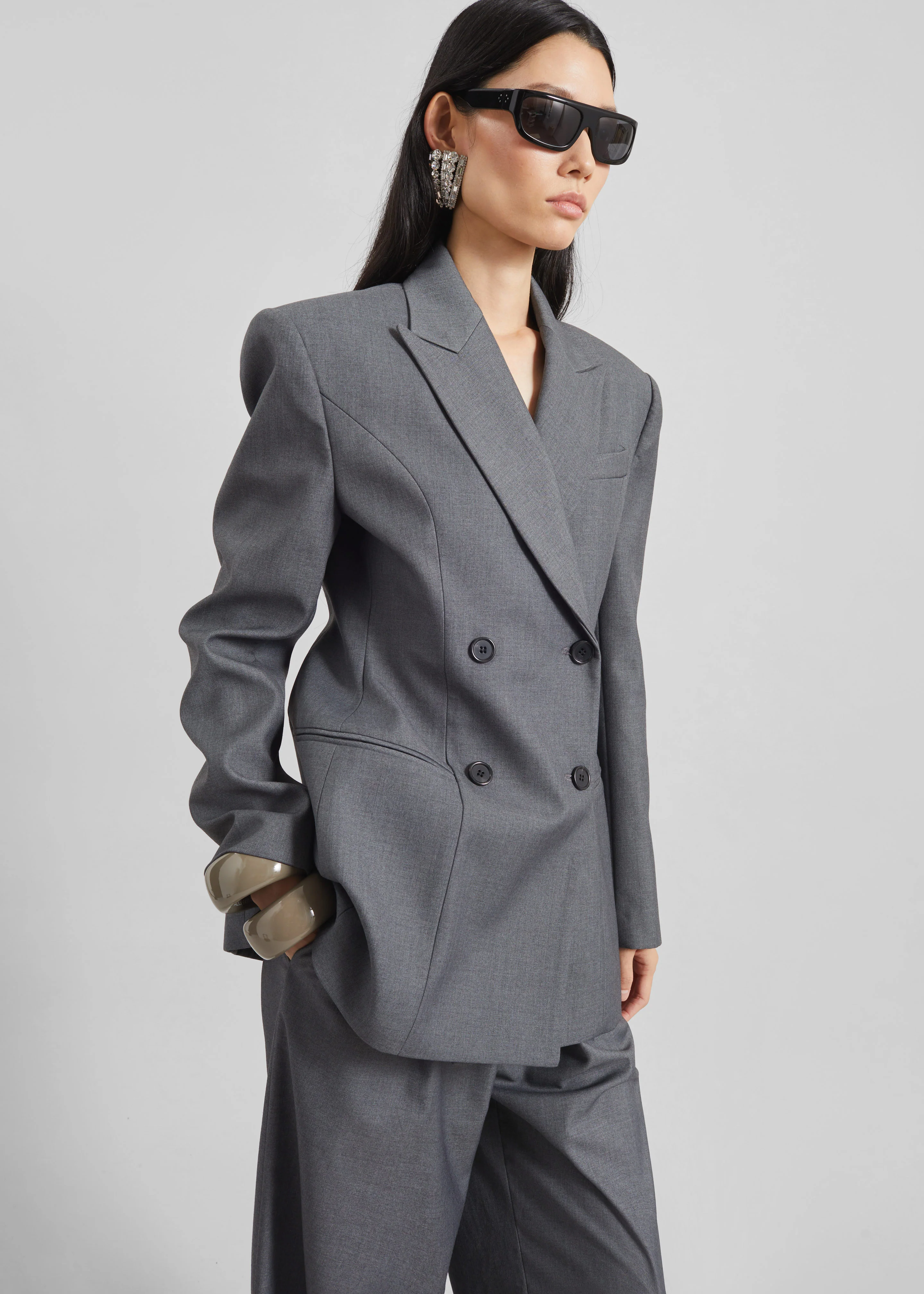 Dulverton Hourglass Blazer - Grey - Image 7