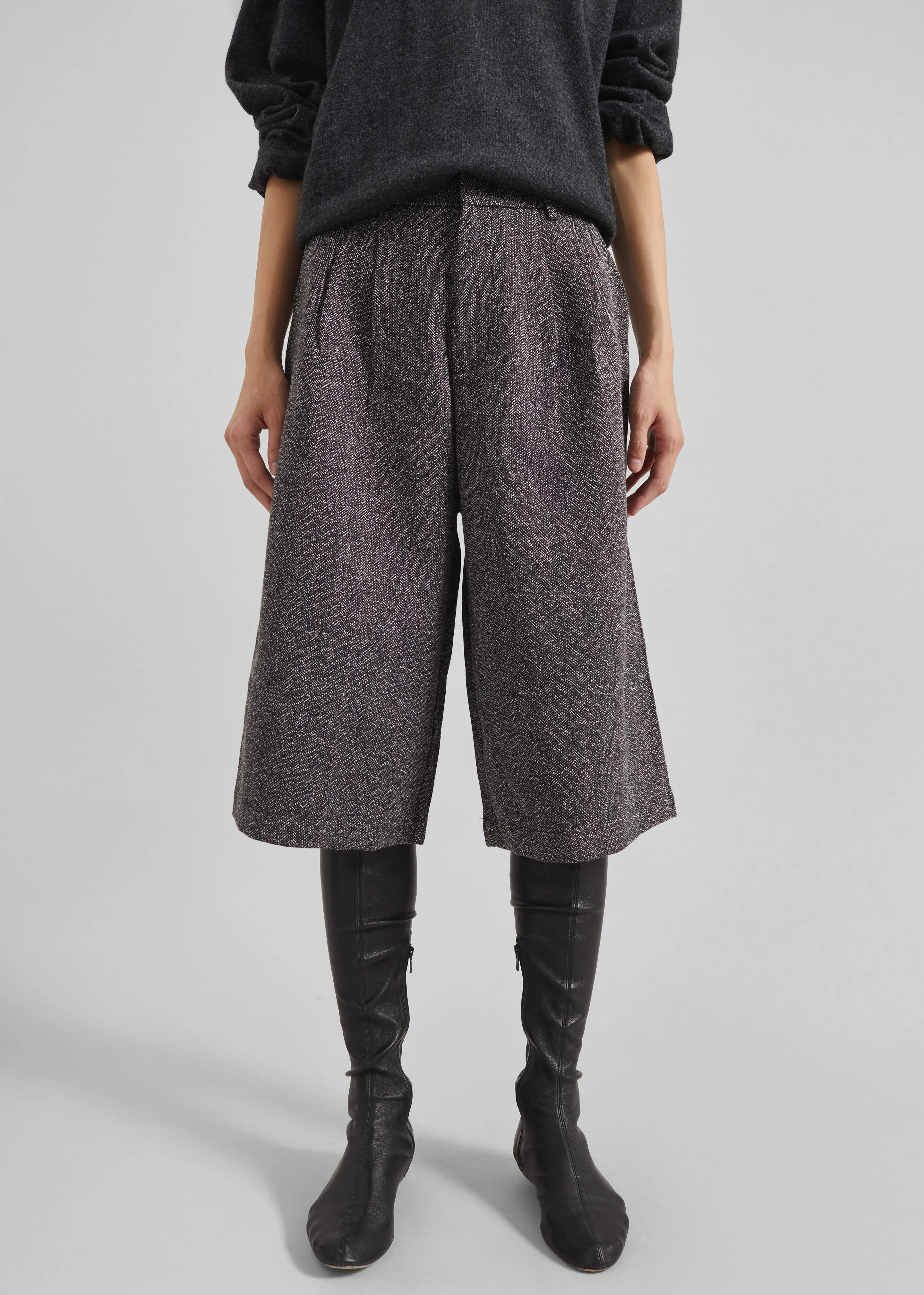 Dunley Bermuda Shorts - Charcoal Melange - Image 5
