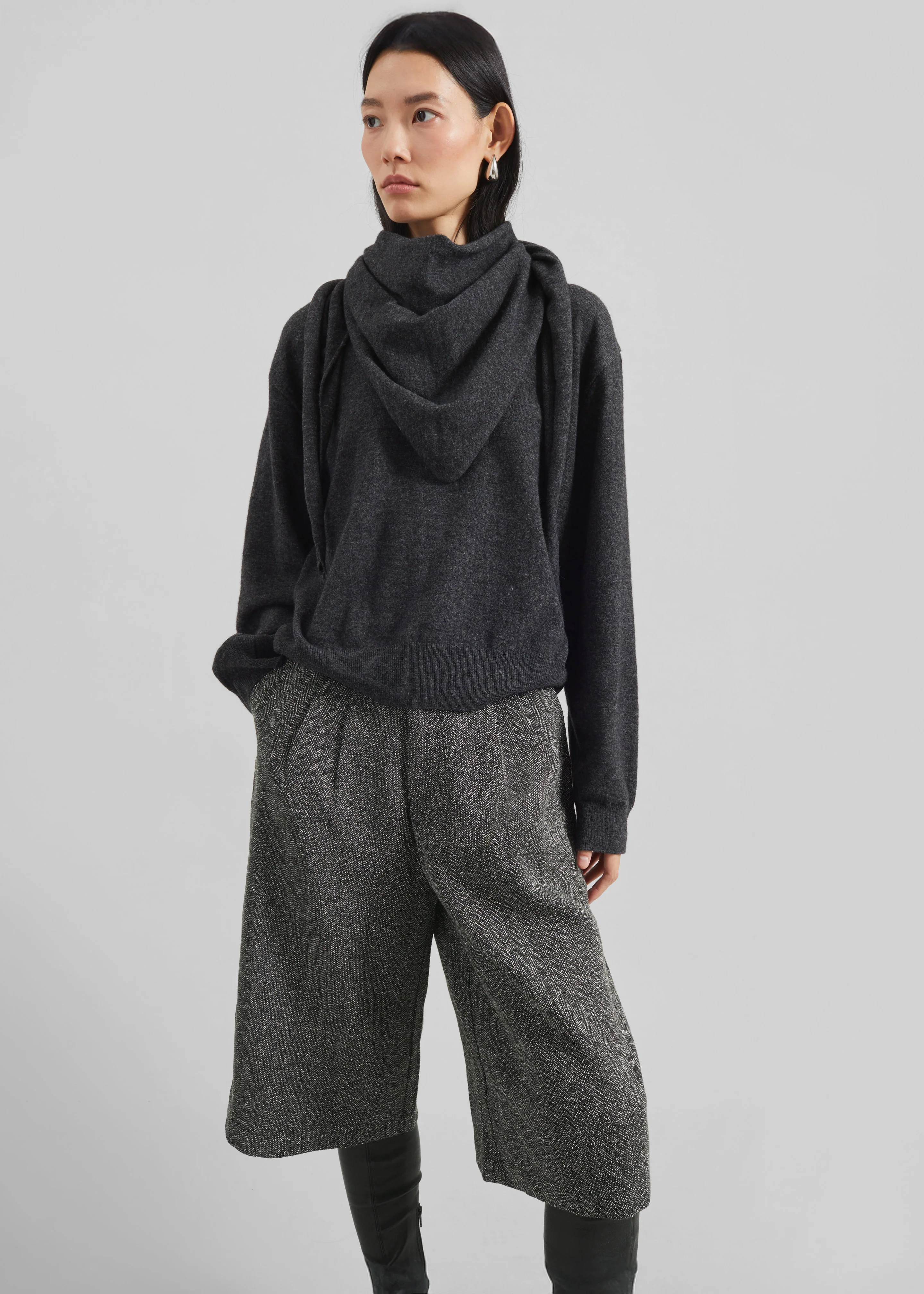 Dunley Bermuda Shorts - Charcoal Melange - Image 6