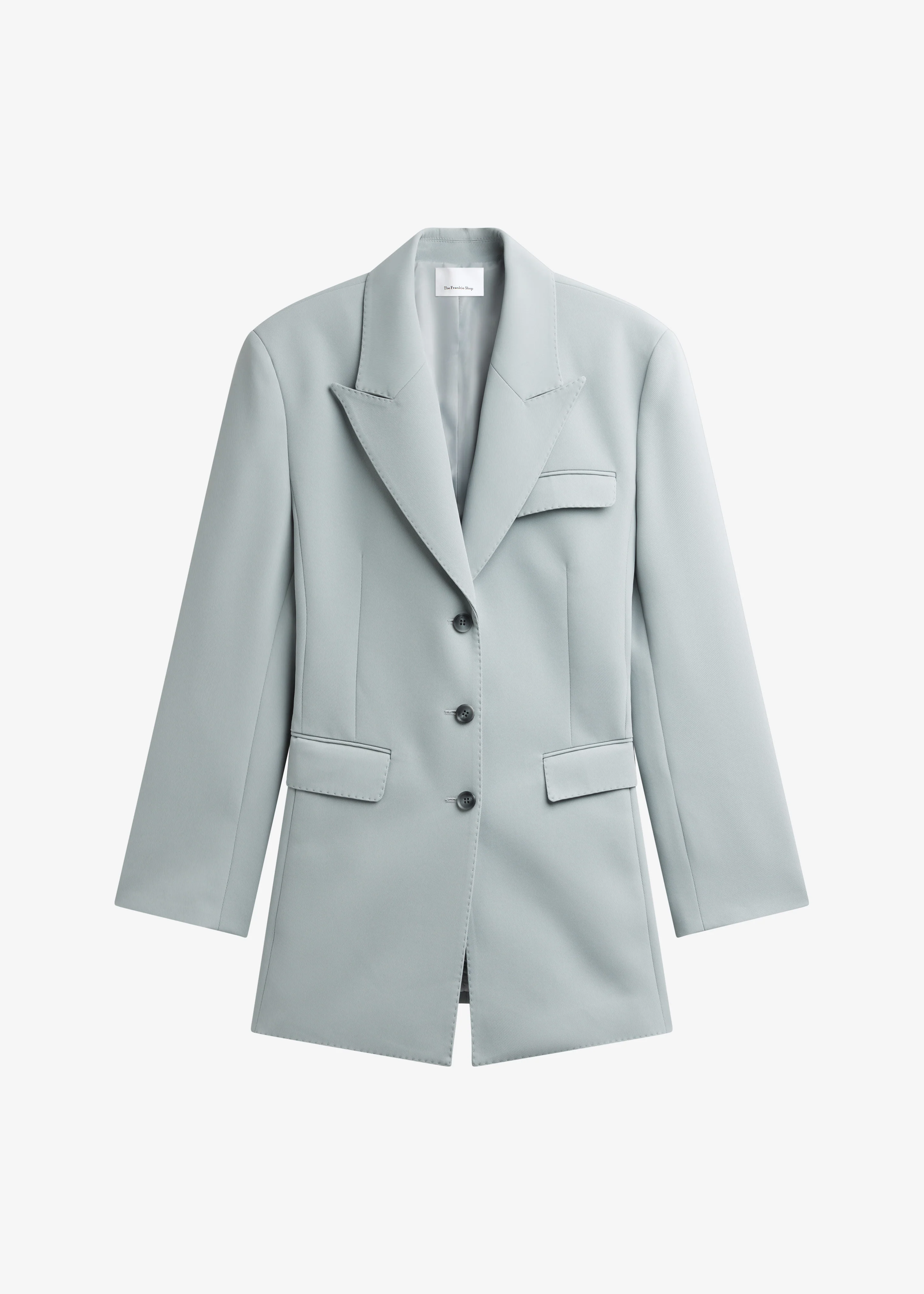 Duved Cinched Blazer - Slate Grey - Image 9