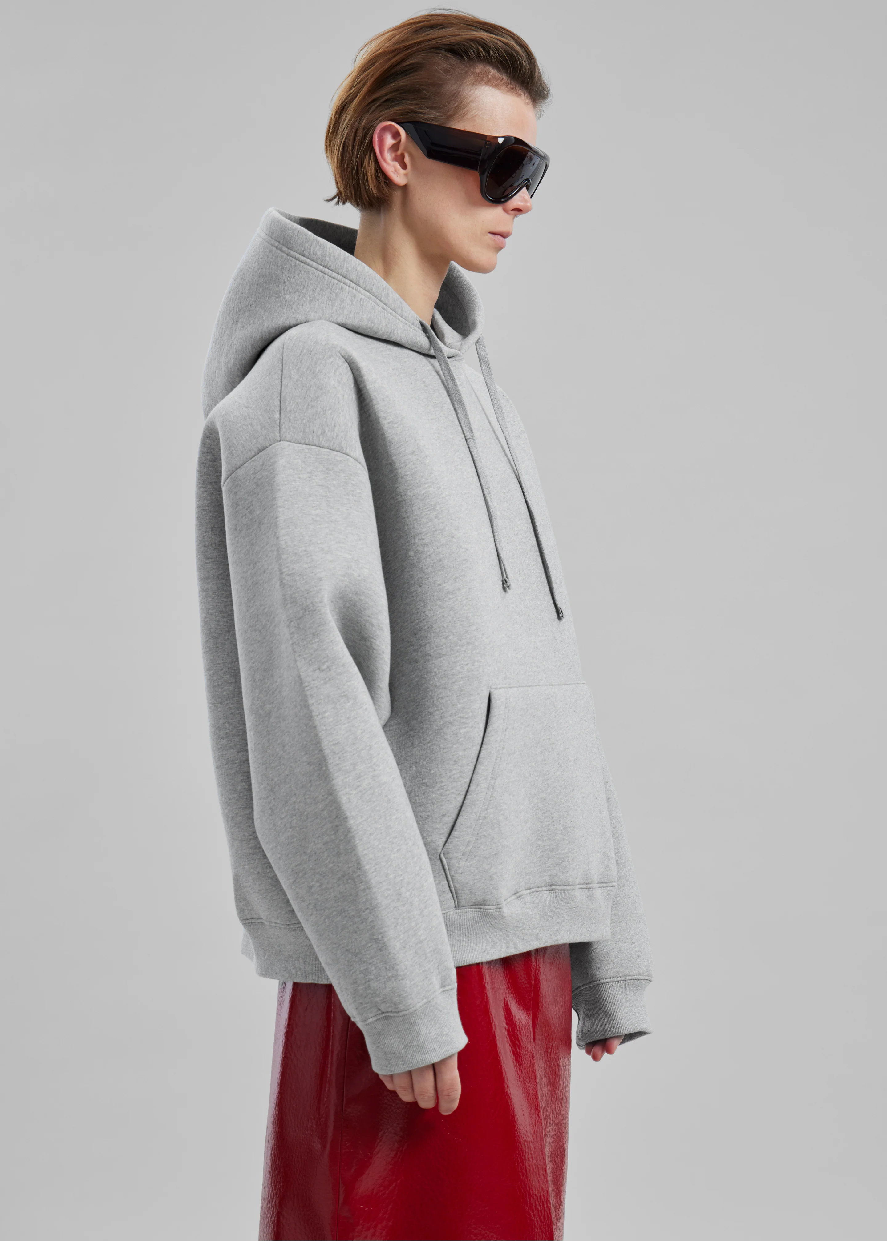 Easton Oversized Hoodie - Light Grey - Image 11