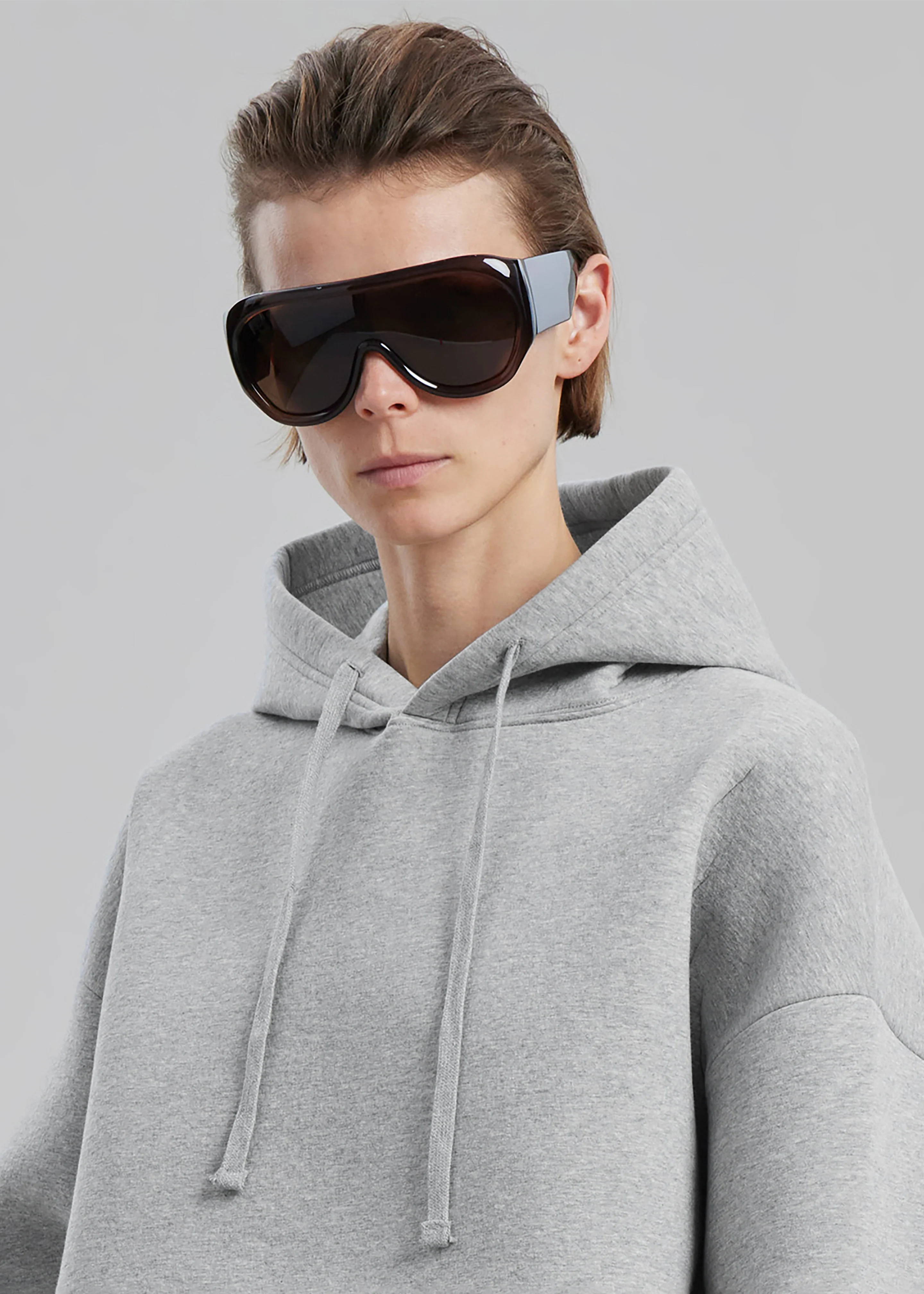 Easton Oversized Hoodie - Light Grey - Image 7