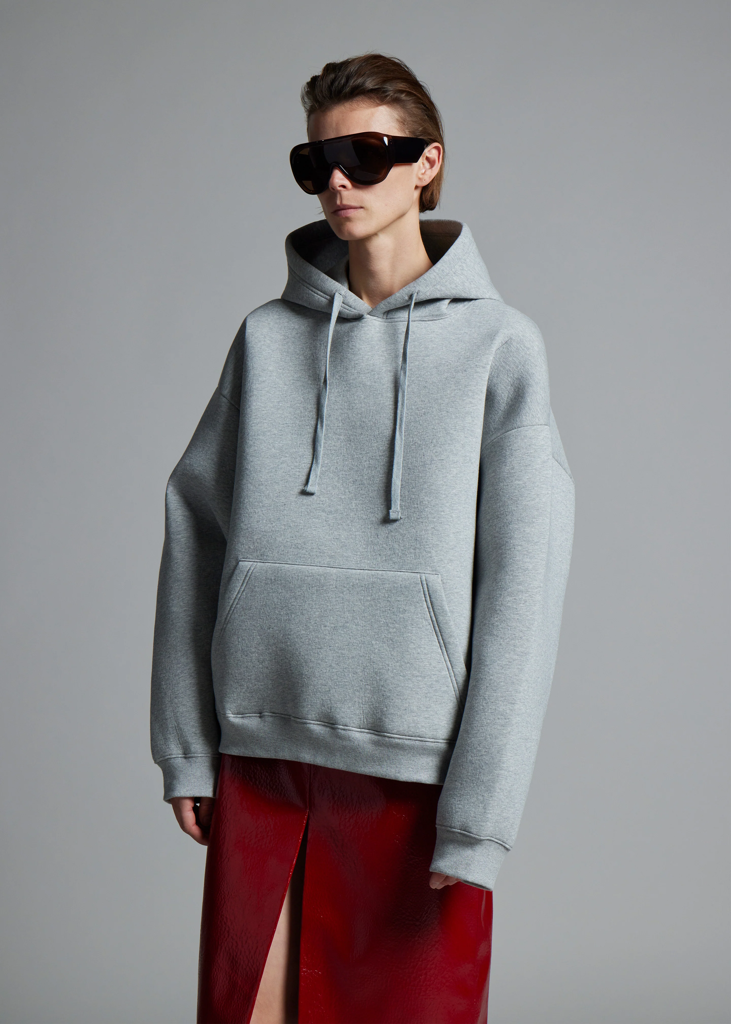 Easton Oversized Hoodie - Light Grey - Image 8
