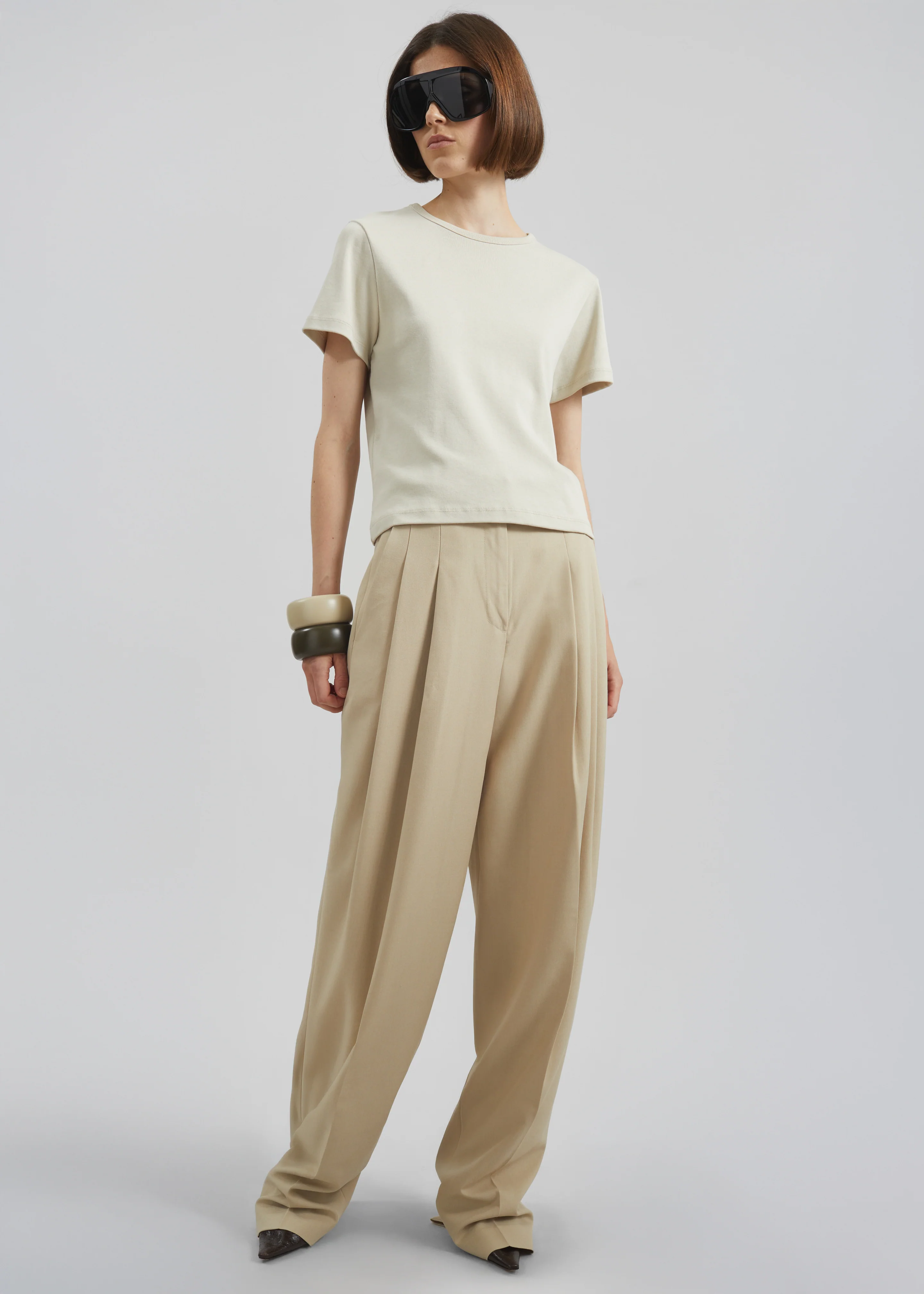 Eben Baby Tee - Light Beige - Image 4