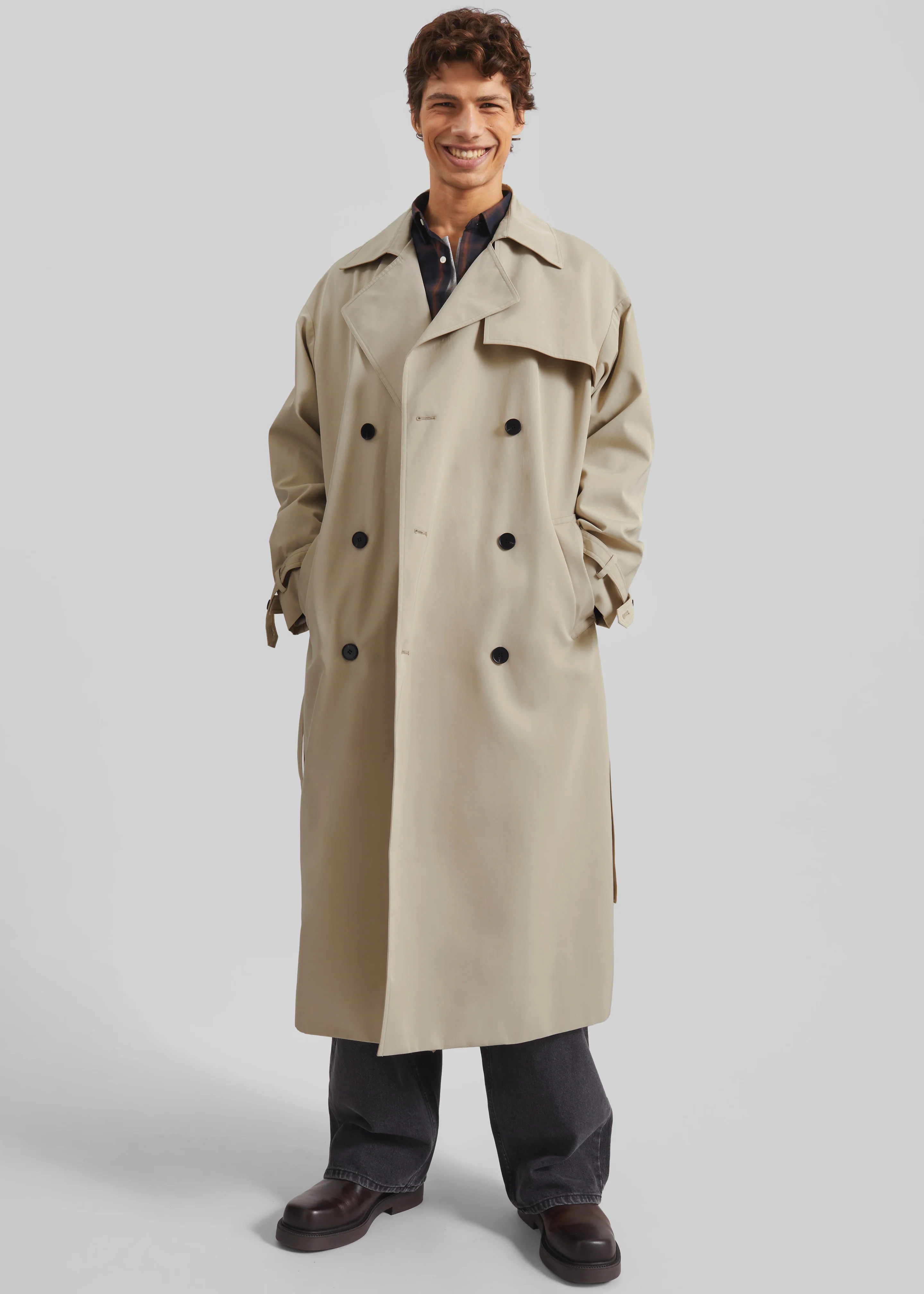Edris Trench Coat - Beige - Image 4