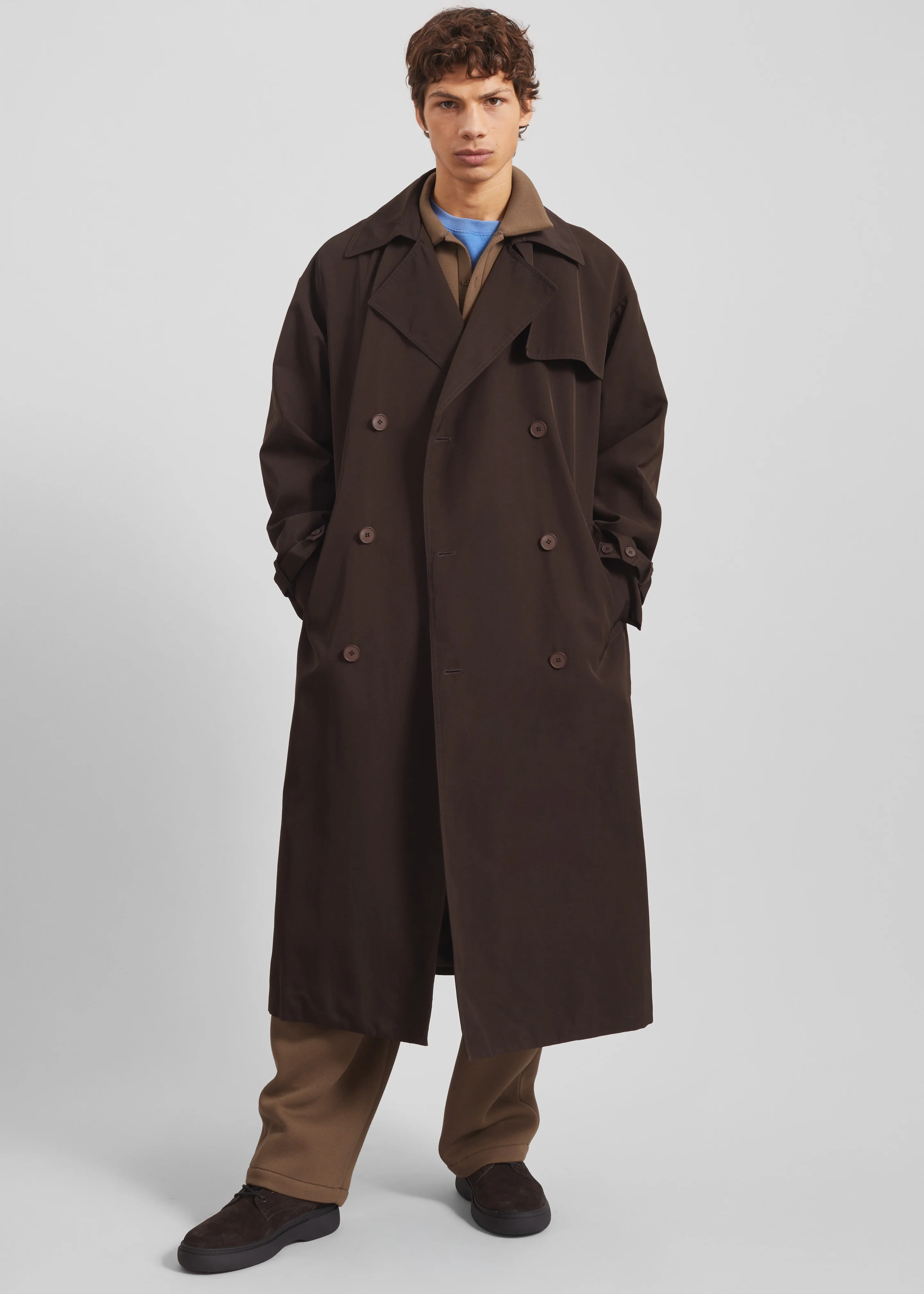 Edris Trench Coat - Brown - Image 3