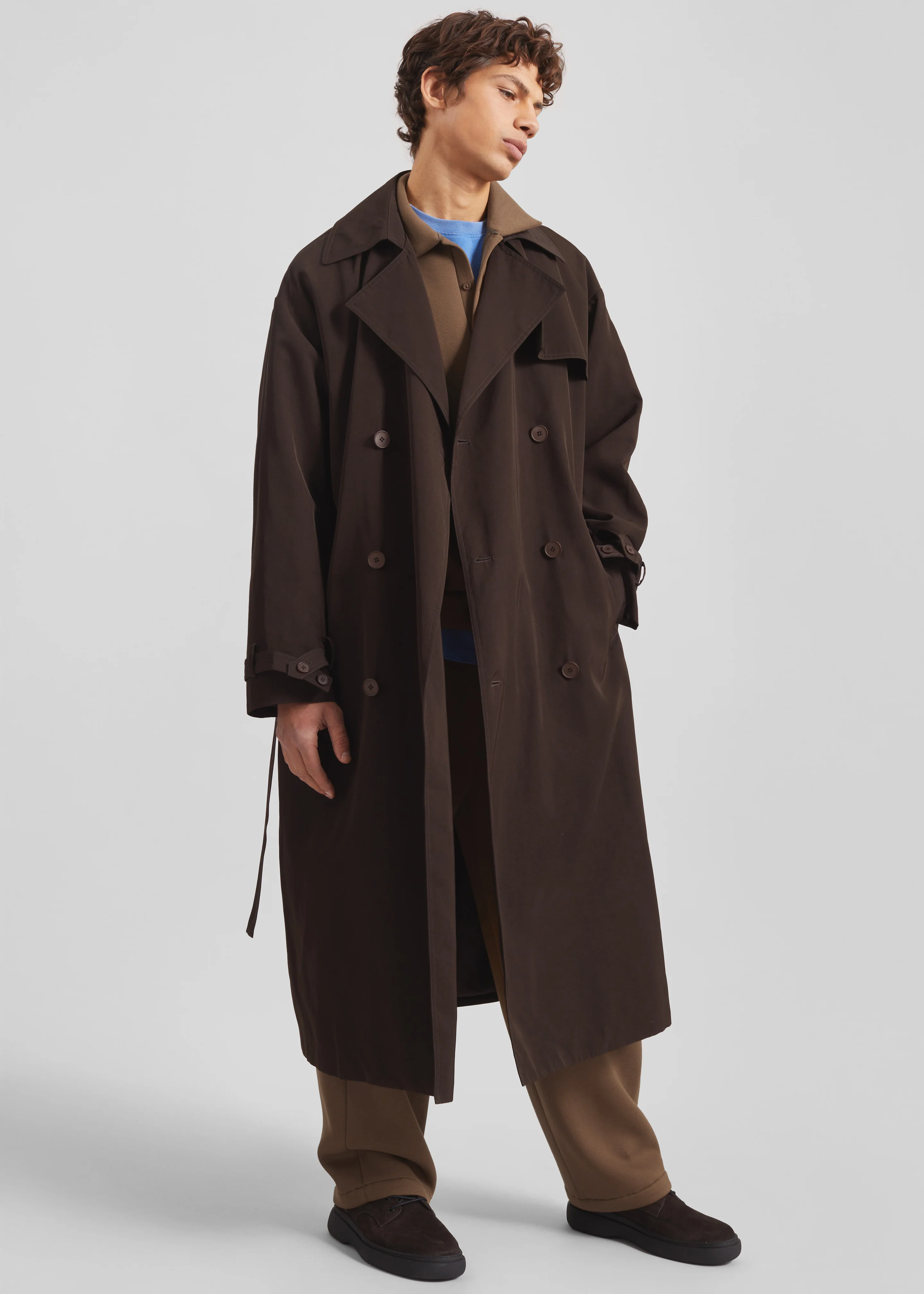 Edris Trench Coat - Brown - Image 5