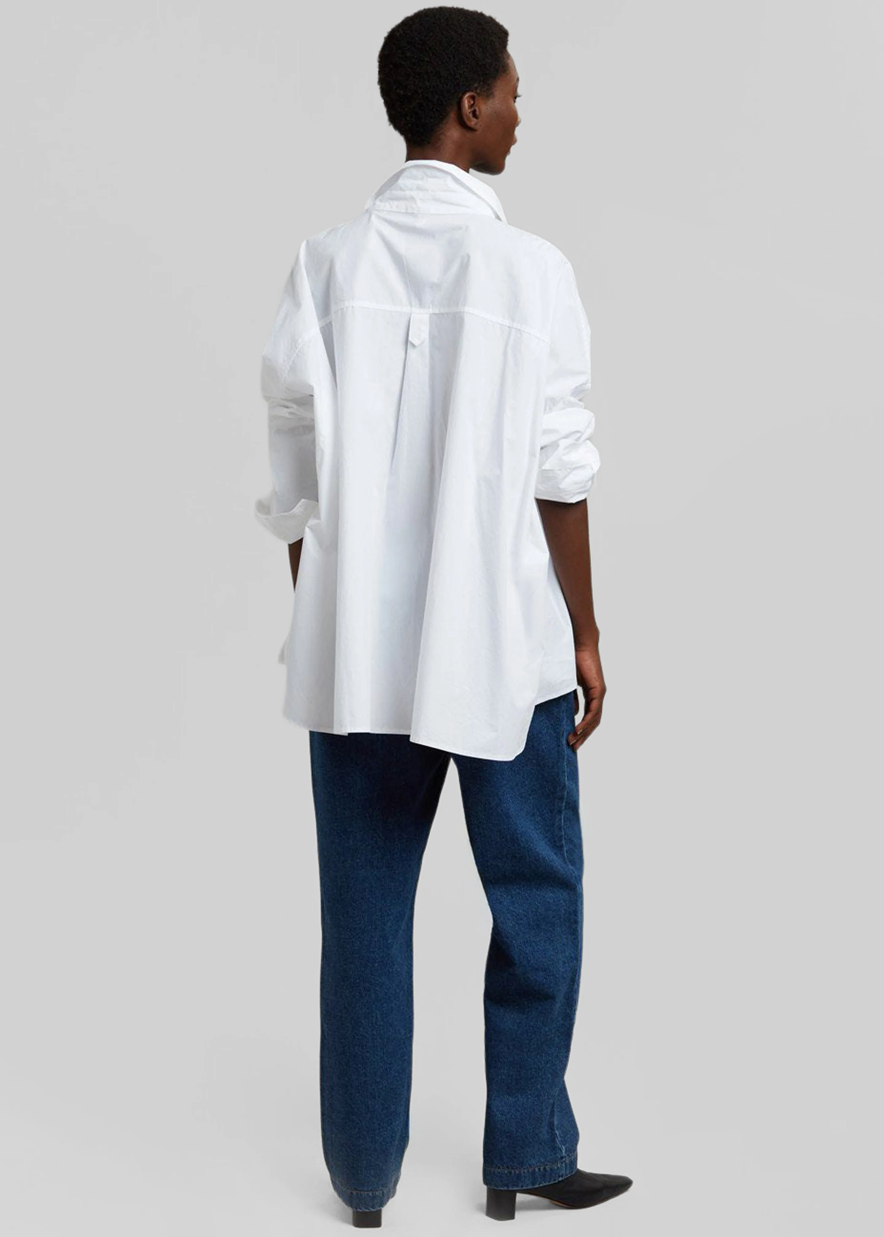 Elara Oversized Shirt - Optic White - Image 7
