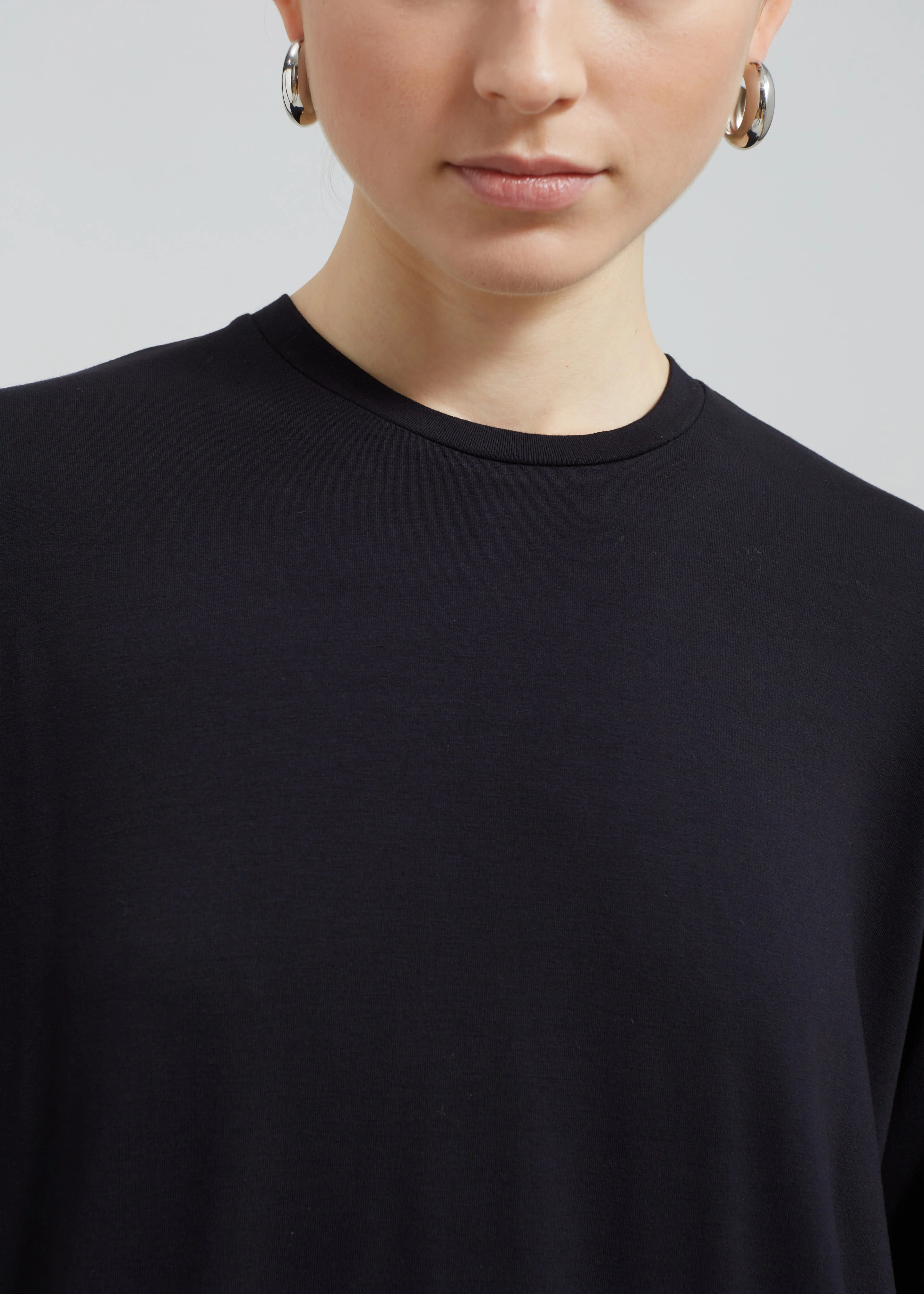 Ella Boxy Tee - Black - Image 5