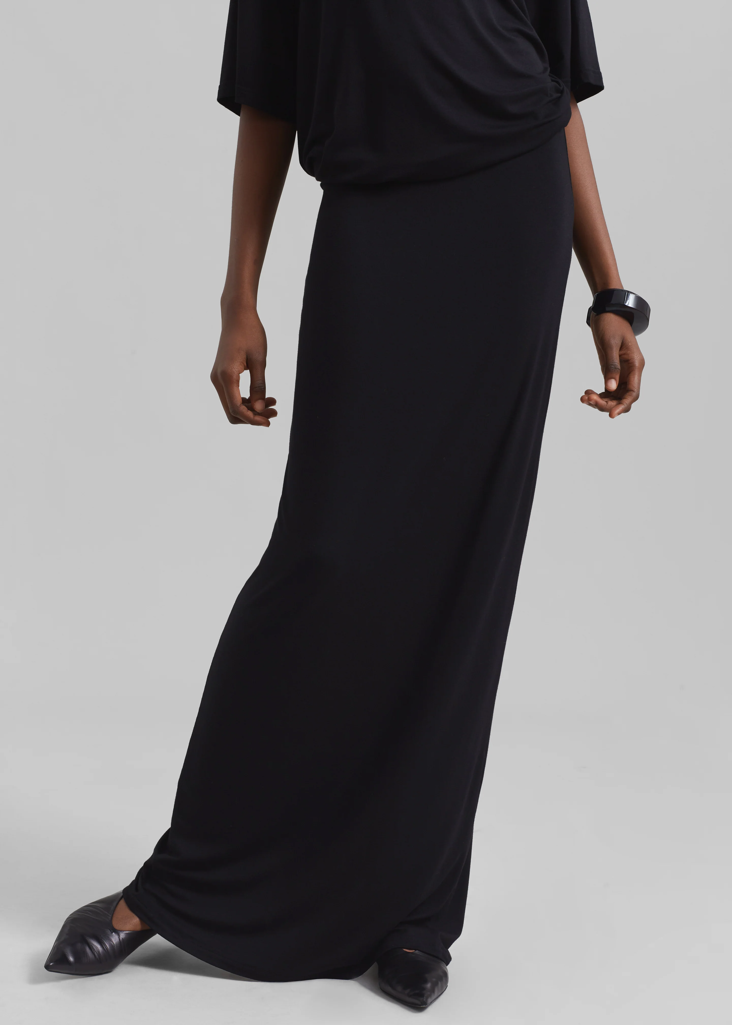 Ella Maxi Skirt - Black - Image 2