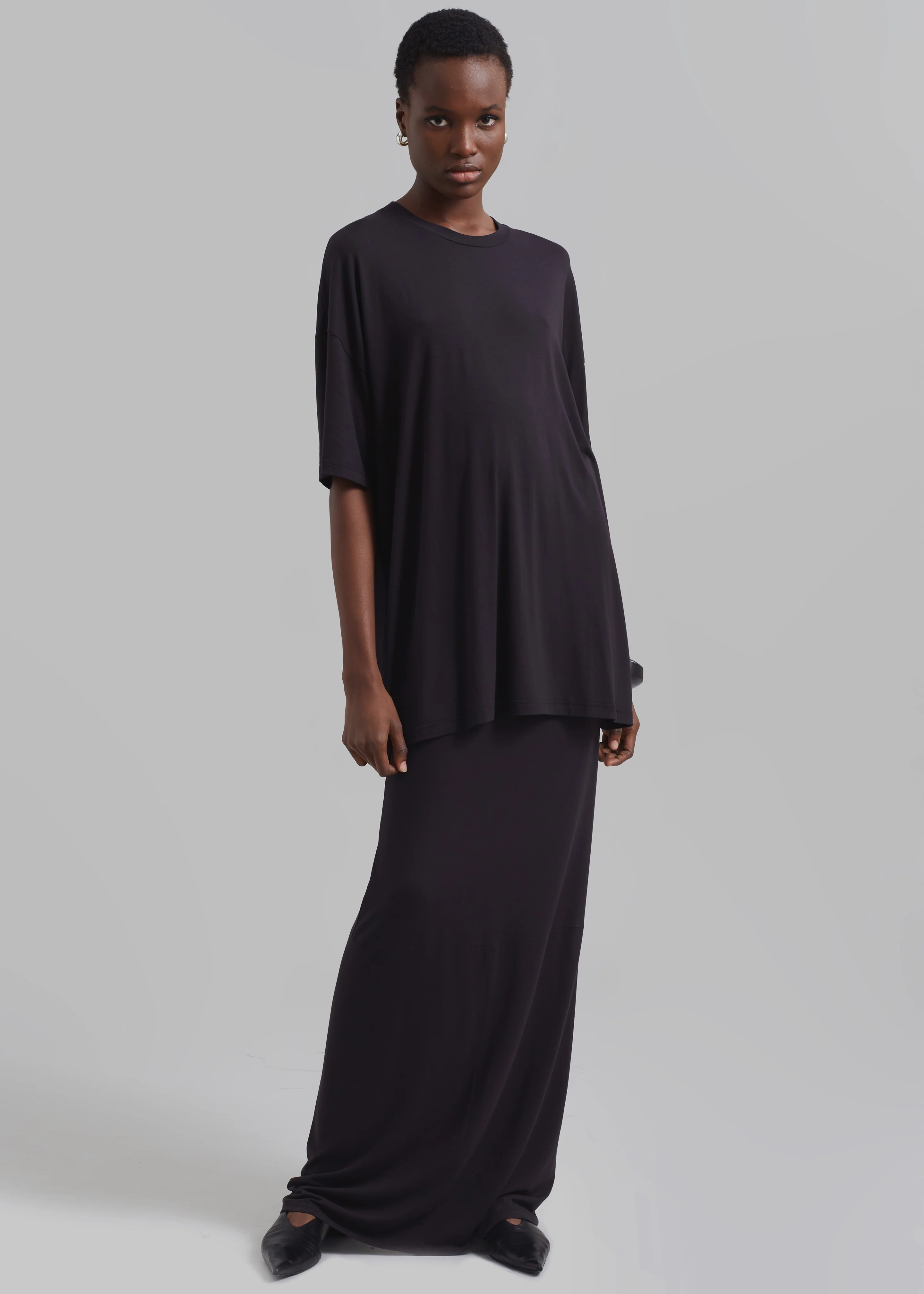 Ella Maxi Skirt - Dark Plum - Image 5