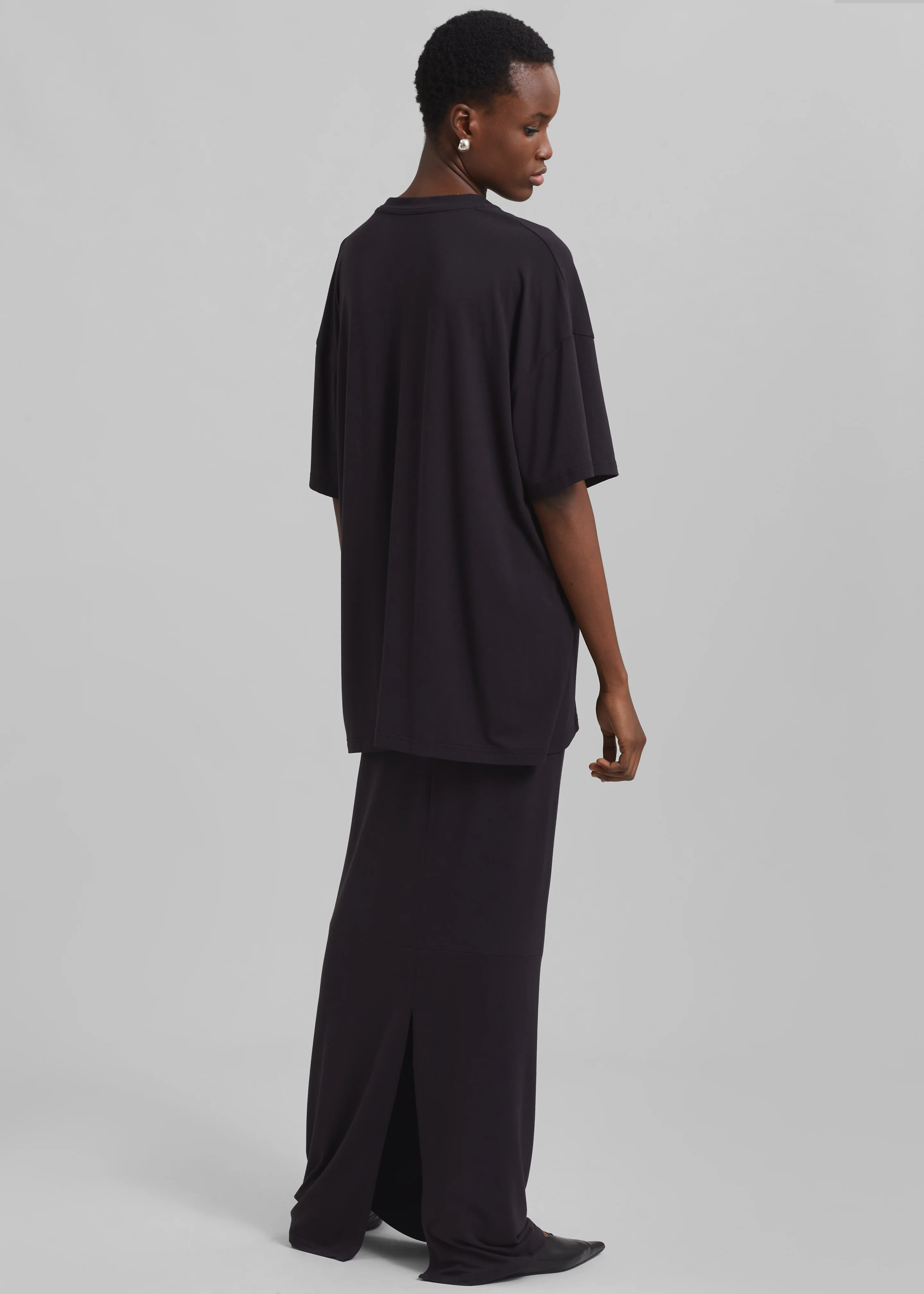 Ella Maxi Skirt - Dark Plum - Image 7