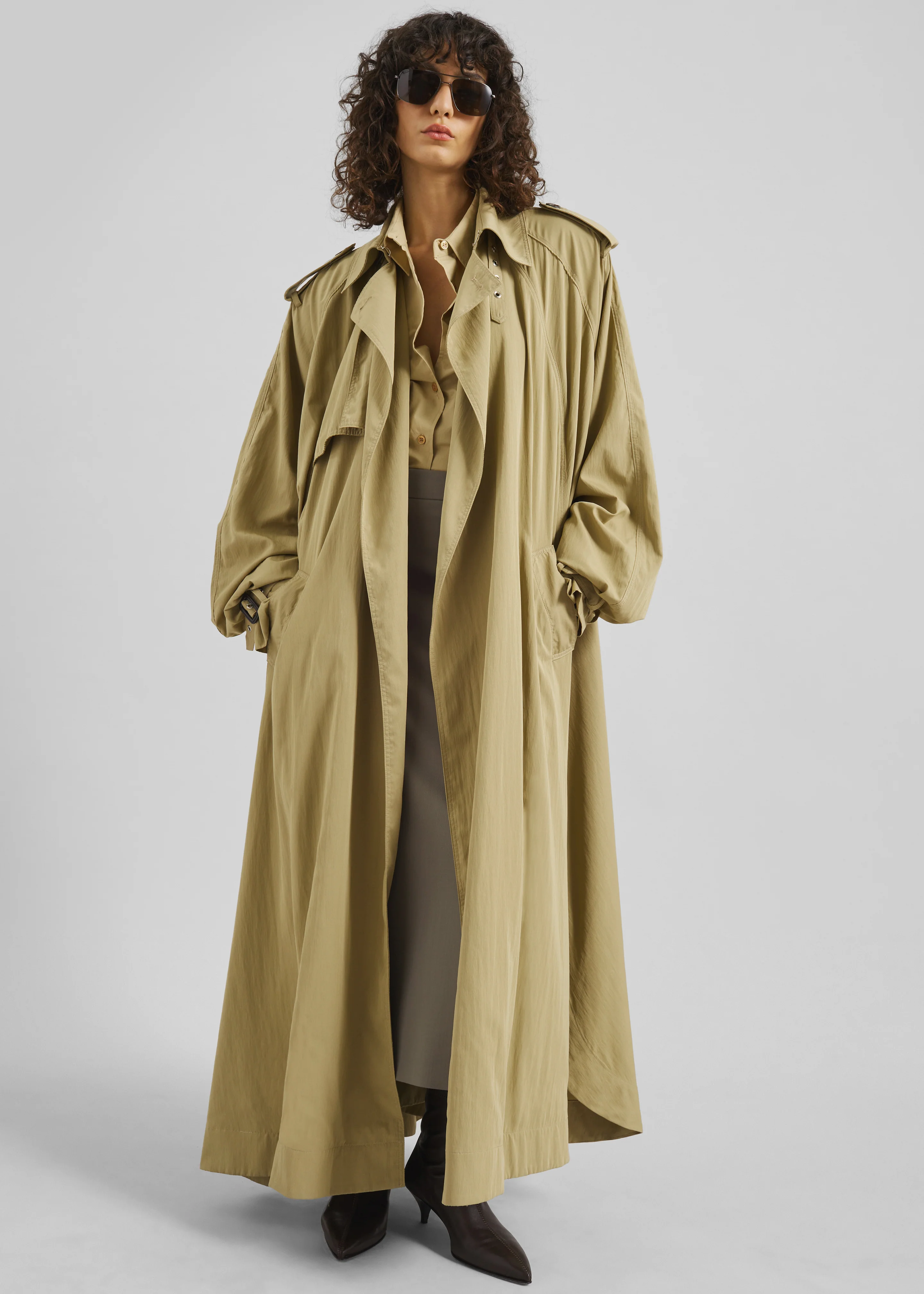 Elsdon Fluid Long Trench - Camel - Image 4