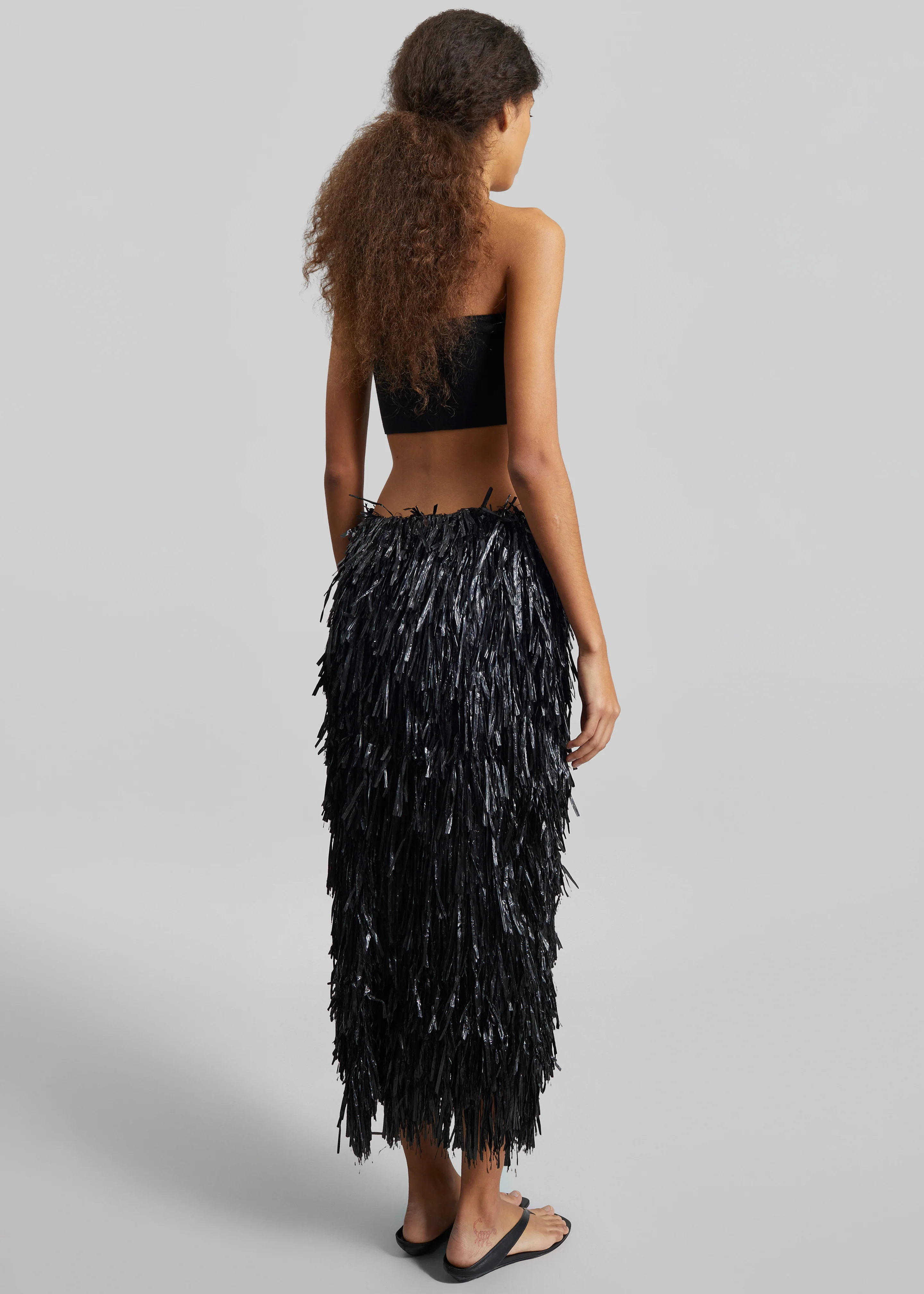 Elsie Knit Tube Top - Black - Image 5