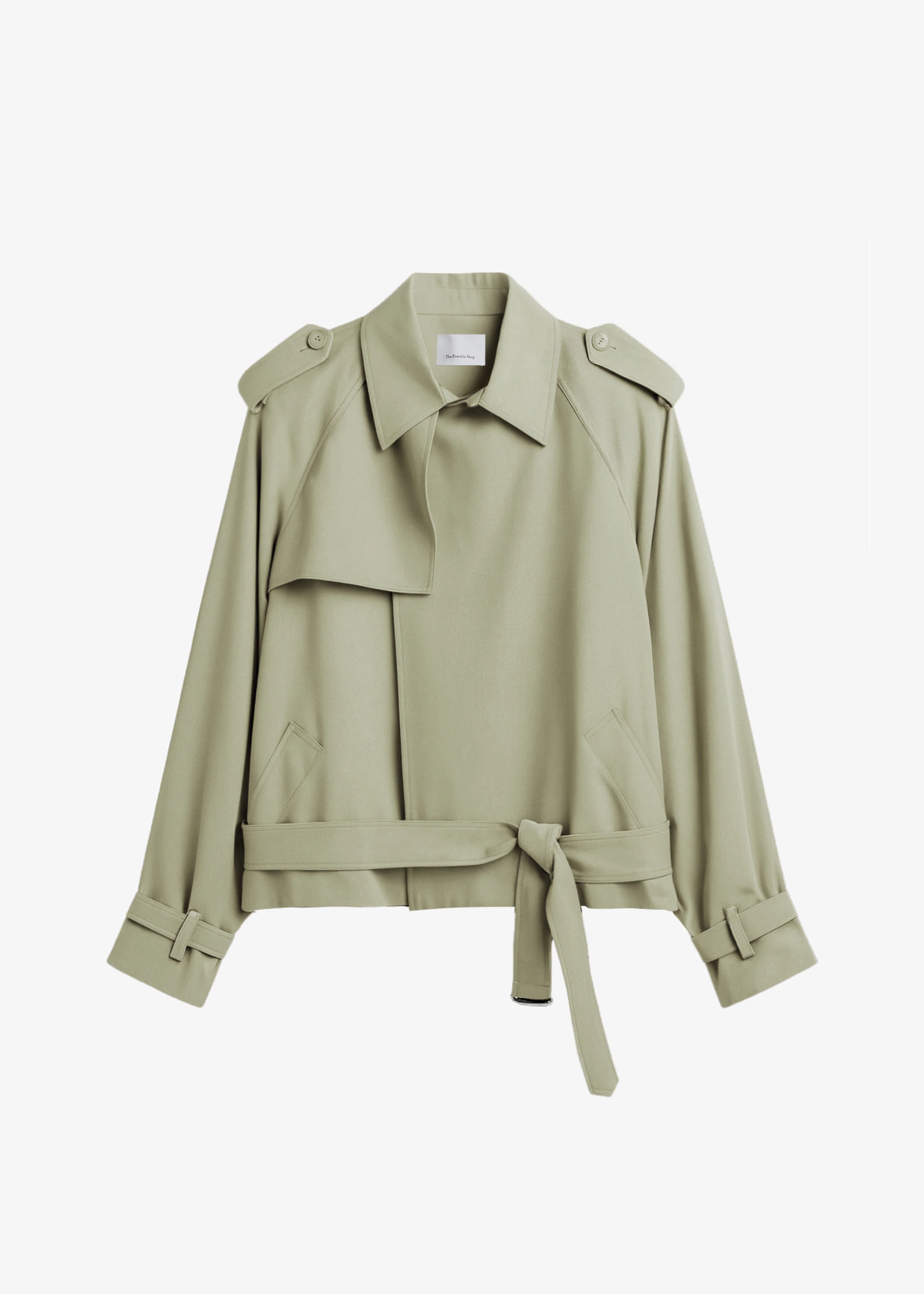 Elva Fluid Short Trench - Sage - Image 9