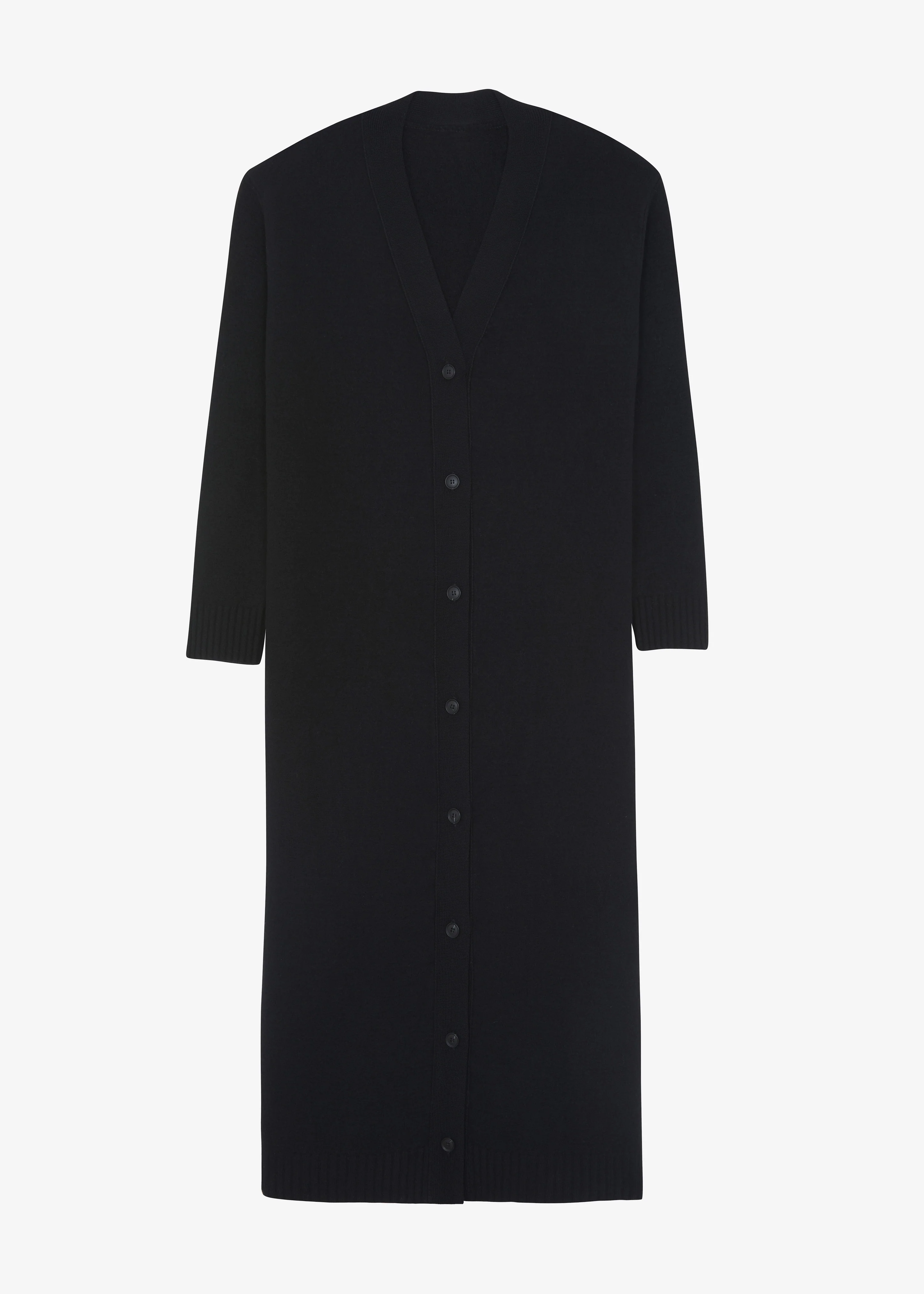 Emi Long Knit Cardigan - Black - Image 8
