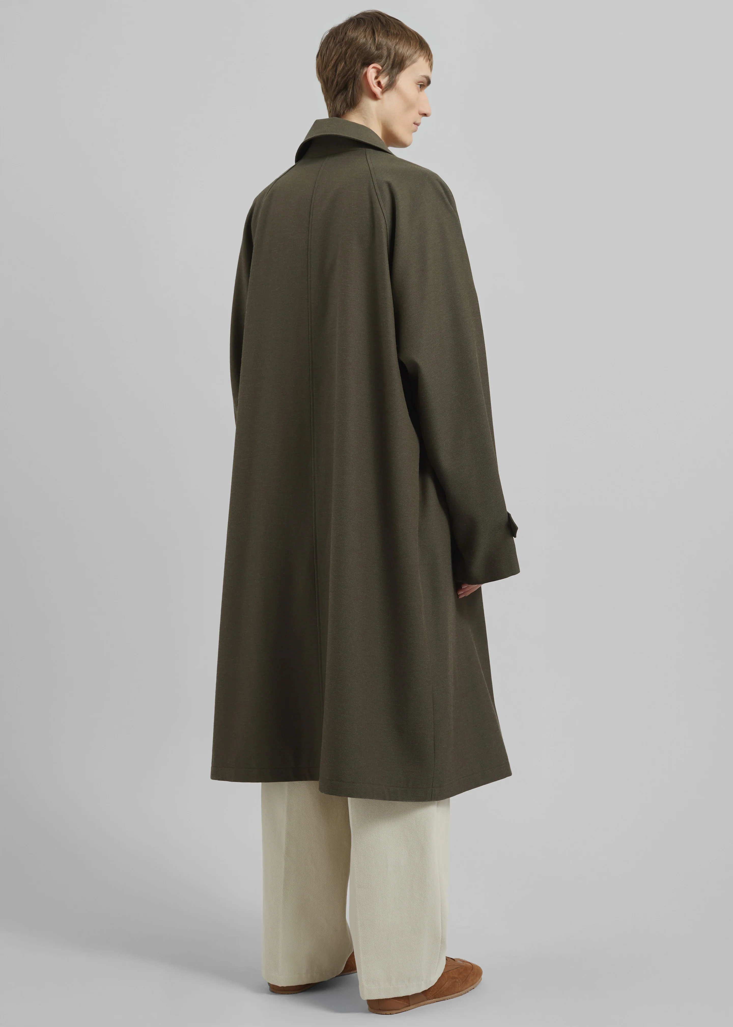 Emil Wool-Blend Trench - Army Green - Image 8