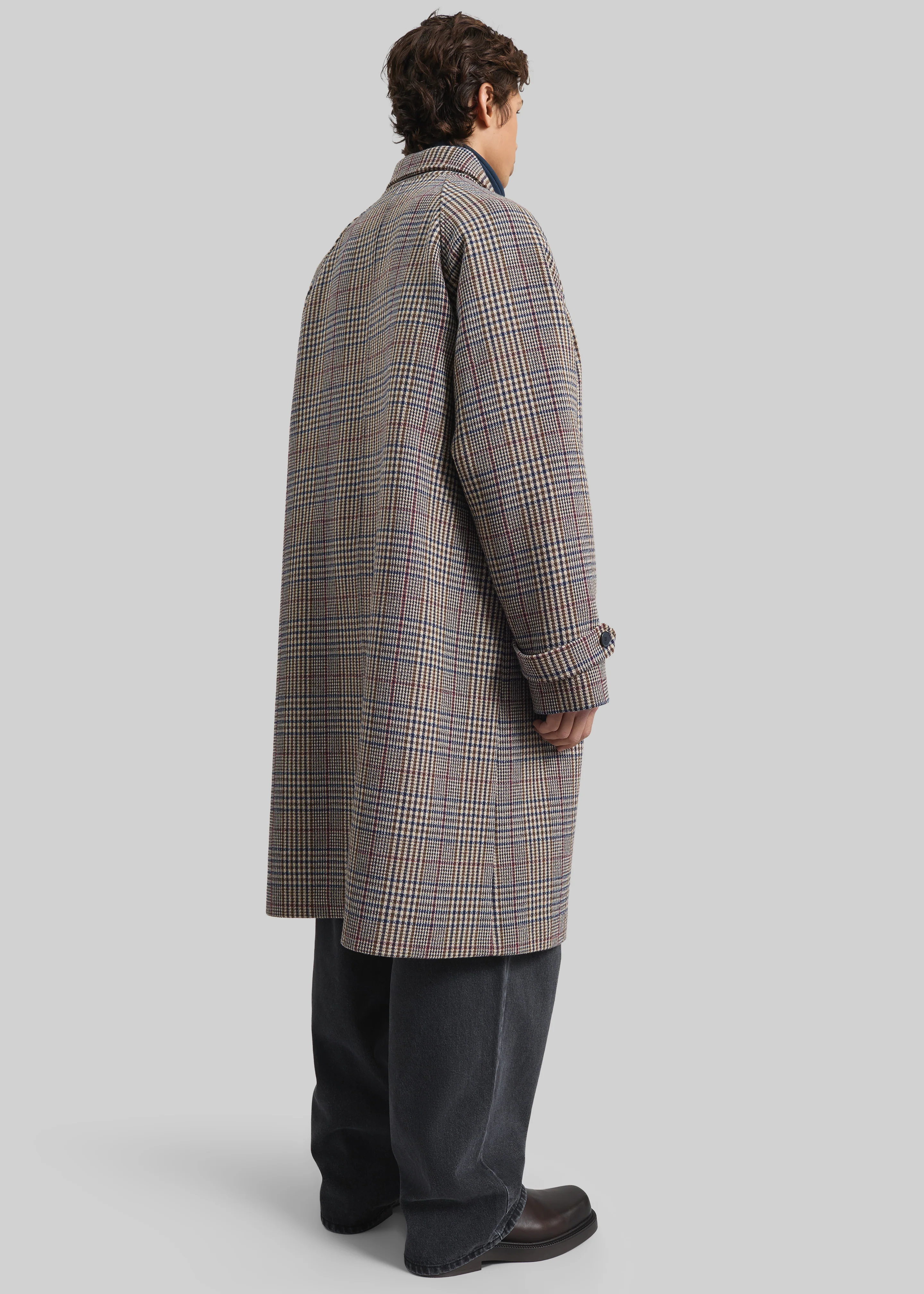 Emil Wool Trench - Beige Glen Plaid - Image 10